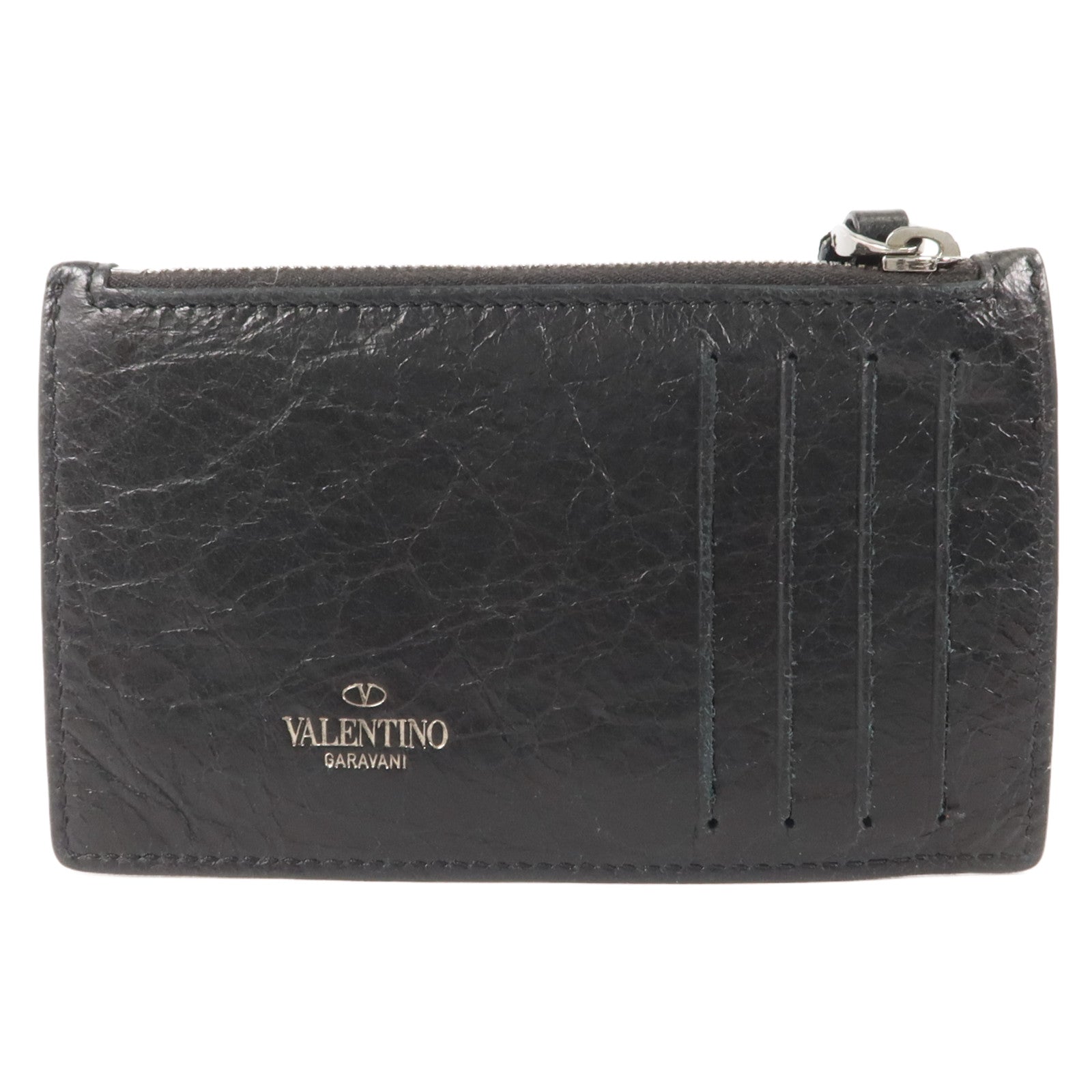 Valentino 牛皮皮革Rockstud Spike Card Case卡片套
