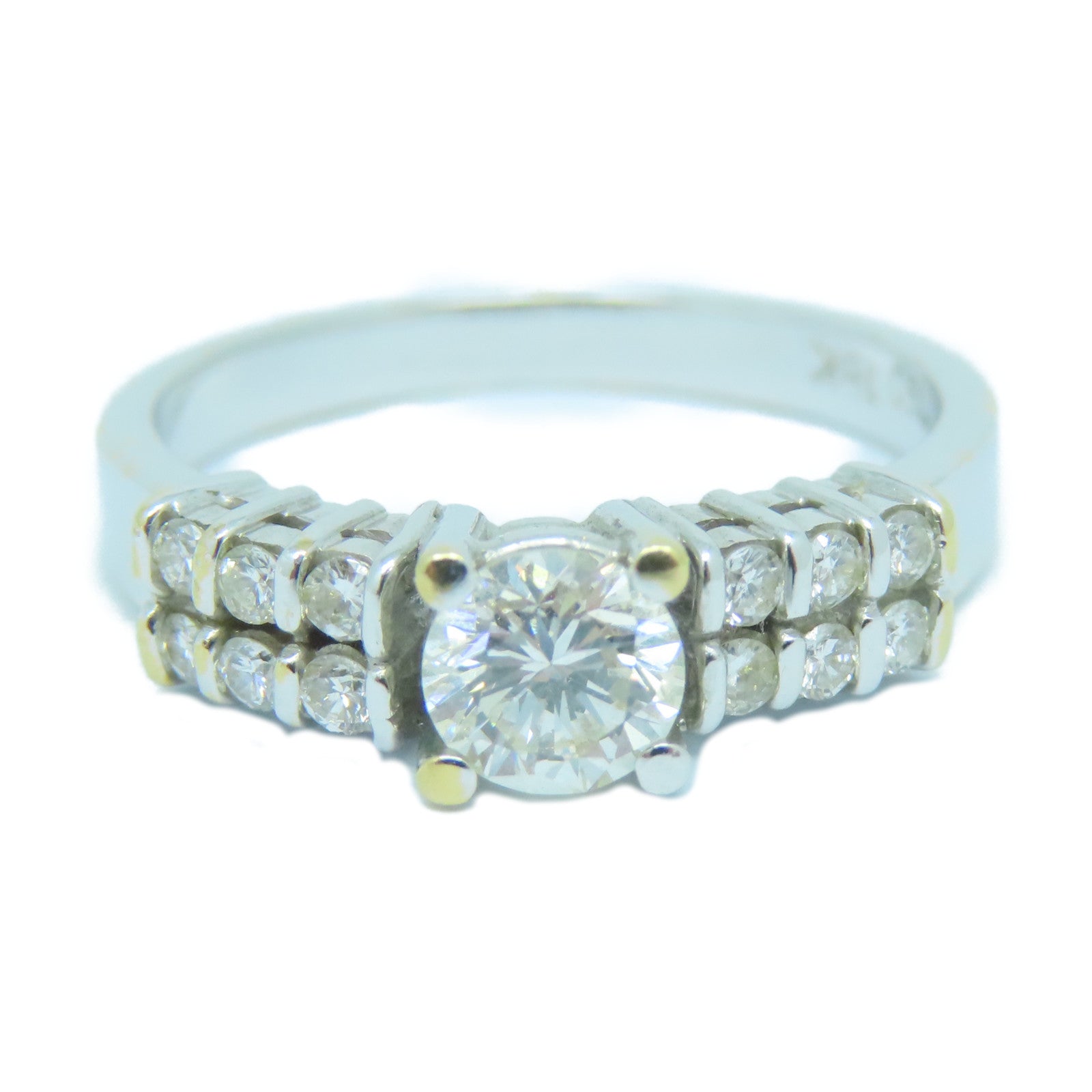 JEWELRY **【激減優惠】18K白金Diamond Ring鑽石戒指US#5.75