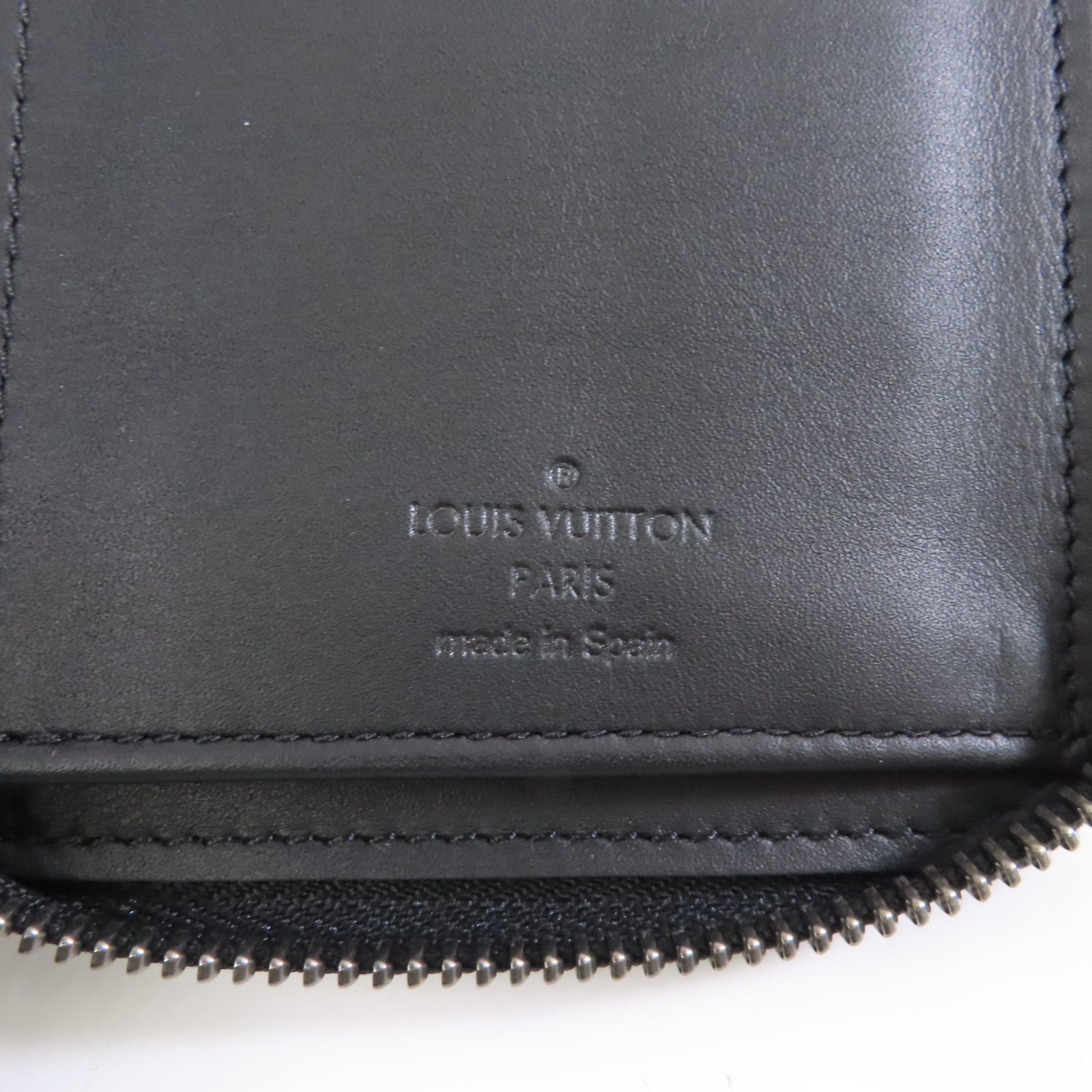 LOUIS VUITTON Damier Infini Zippy Long Wallet銀扣長錢包黑色