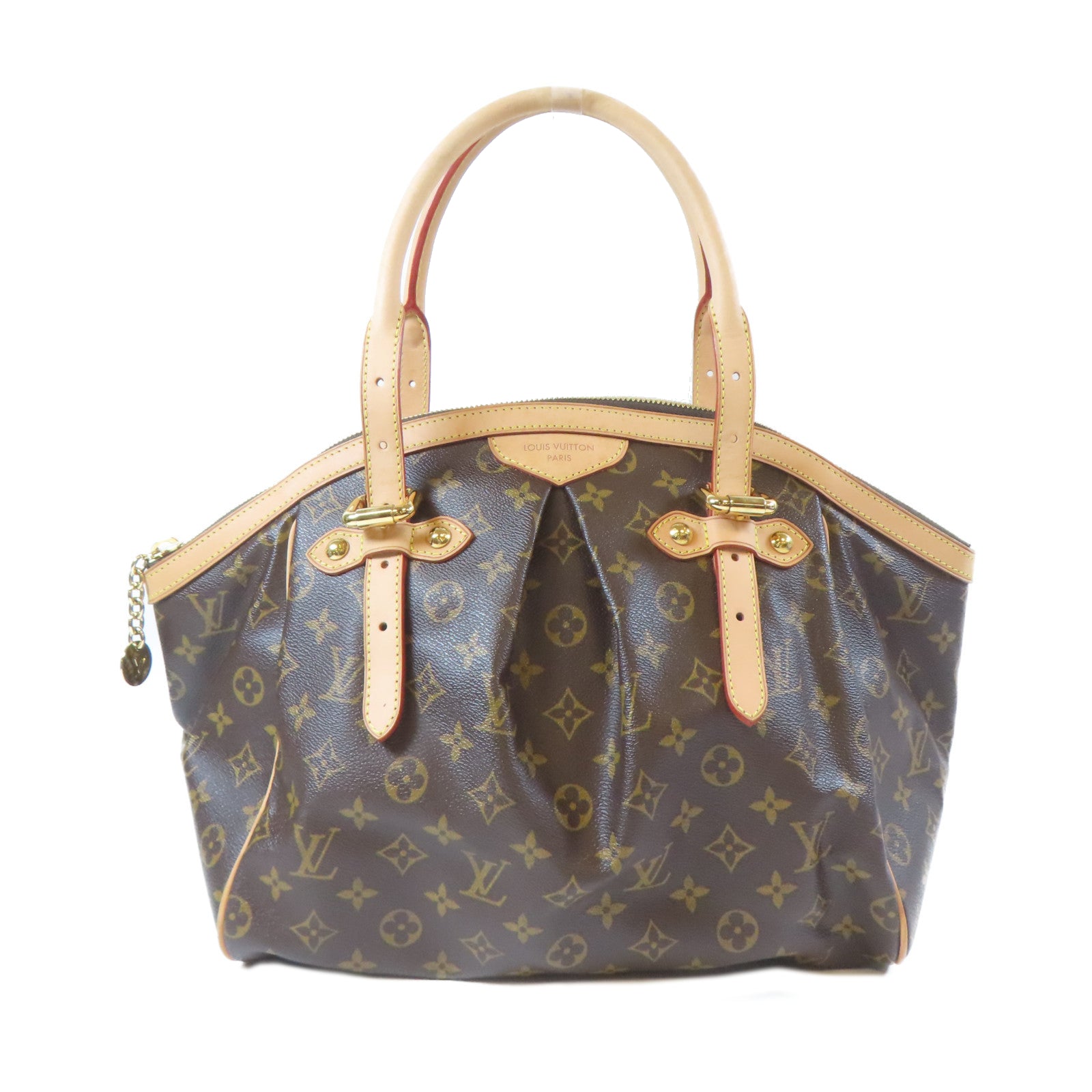 LOUIS VUITTON Monogram Tivoli GM金扣肩背袋啡色