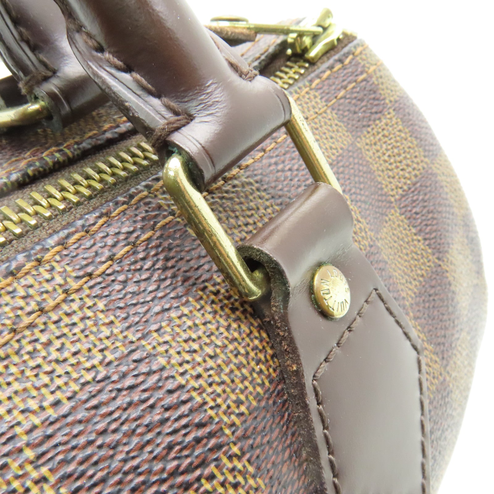 LOUIS VUITTON 【激減優惠】Damier Speedy 25金扣手挽袋啡色