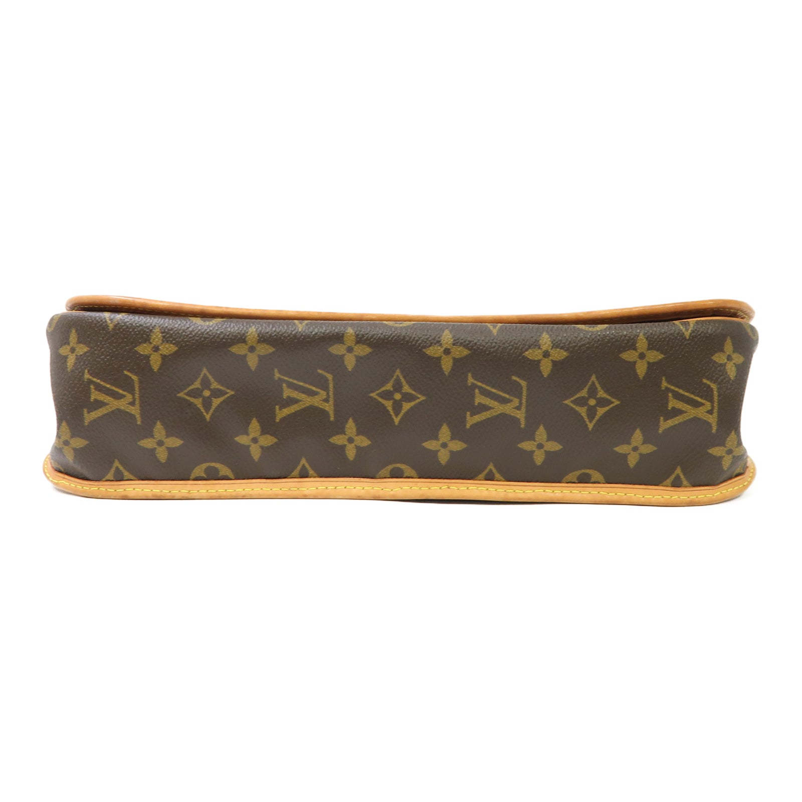LOUIS VUITTON Monogram Bosphore GM金扣肩背袋啡色
