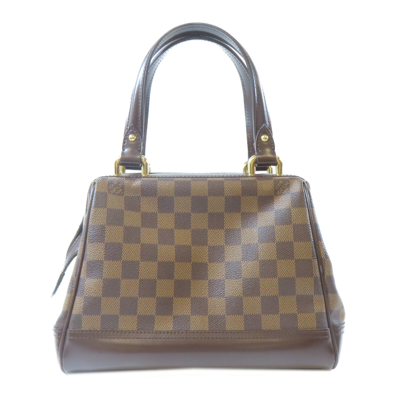 LOUIS VUITTON 【激減優惠】Damier Ebene Knightsbridge金扣手挽袋啡色