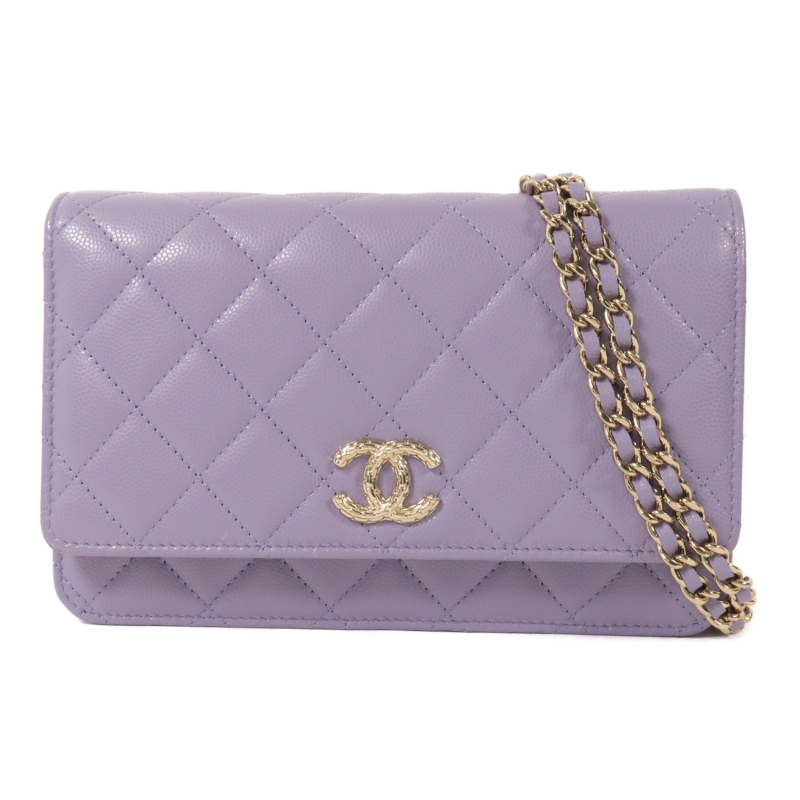 CHANEL 牛皮皮革Wallet On Chain鏈帶肩背袋