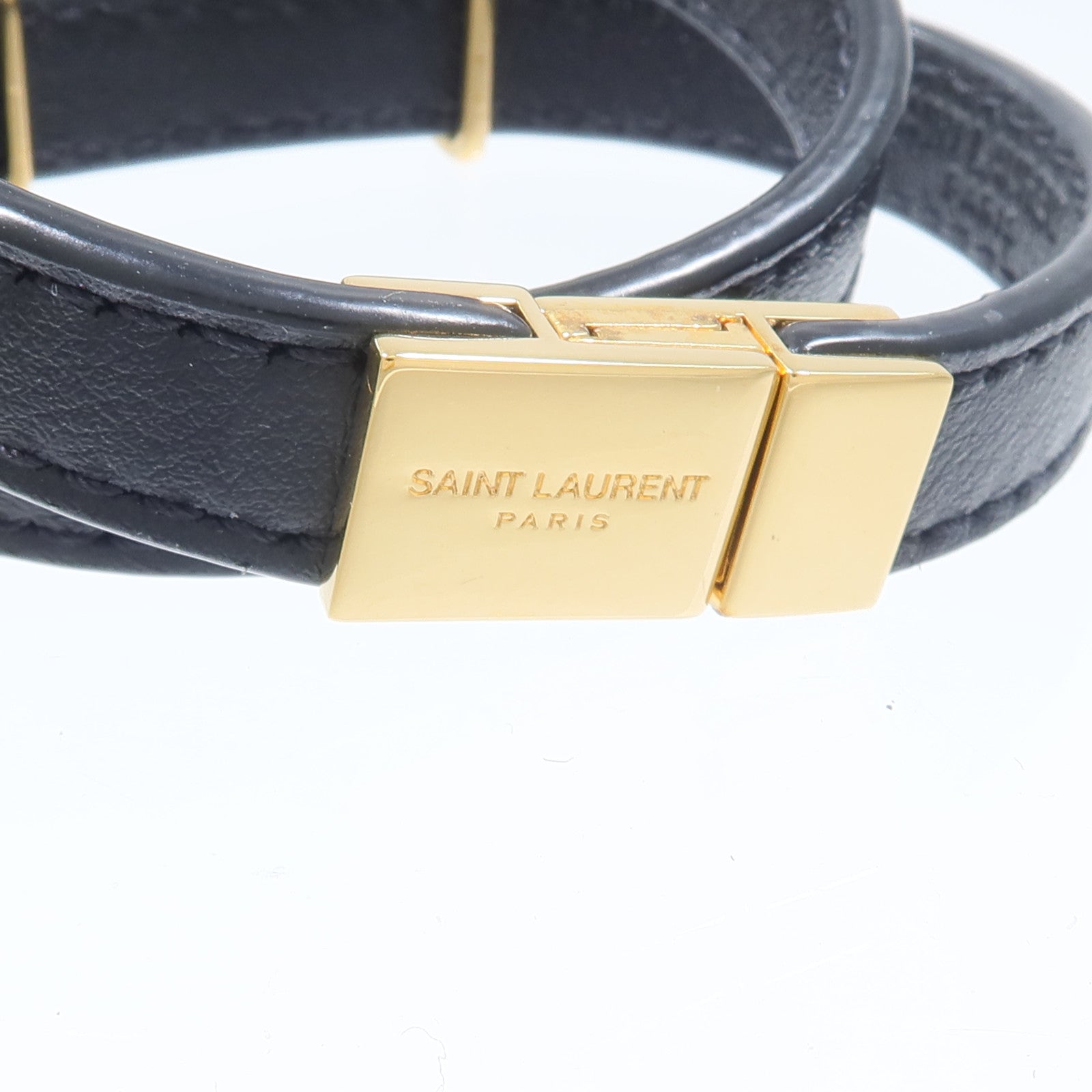 SAINT LAURENT 金屬/牛皮皮革Bracelet手鏈