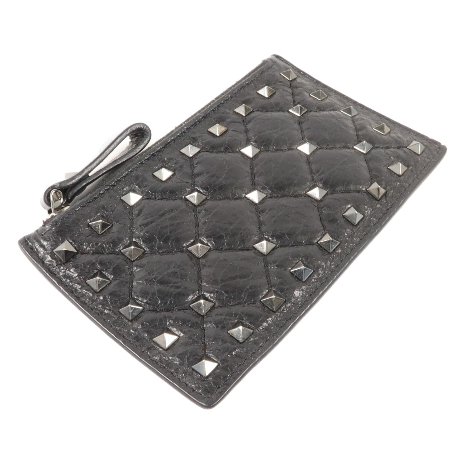 Valentino 牛皮皮革Rockstud Spike Card Case卡片套