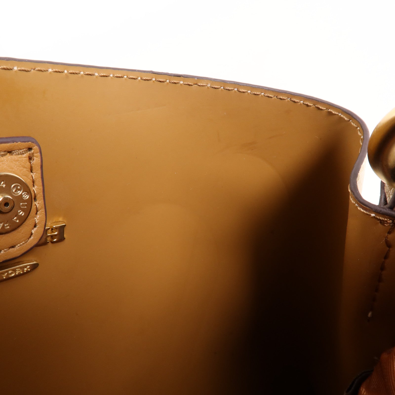 COACH 牛皮皮革2 Way Shoulder Bag金扣手挽肩背兩用袋