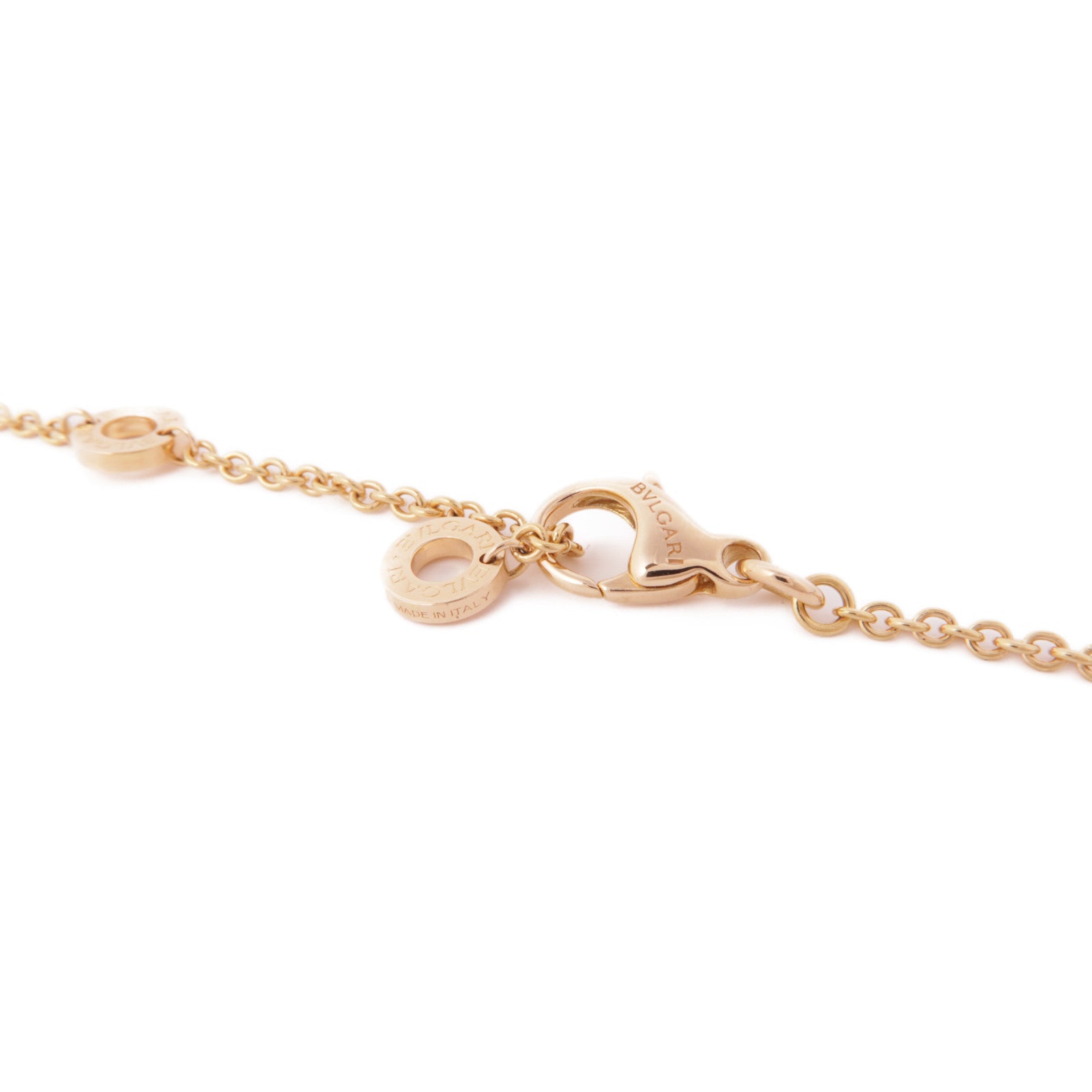 BVLGARI B-zero1 Necklace 346082 18K Pink Gold Ceramic