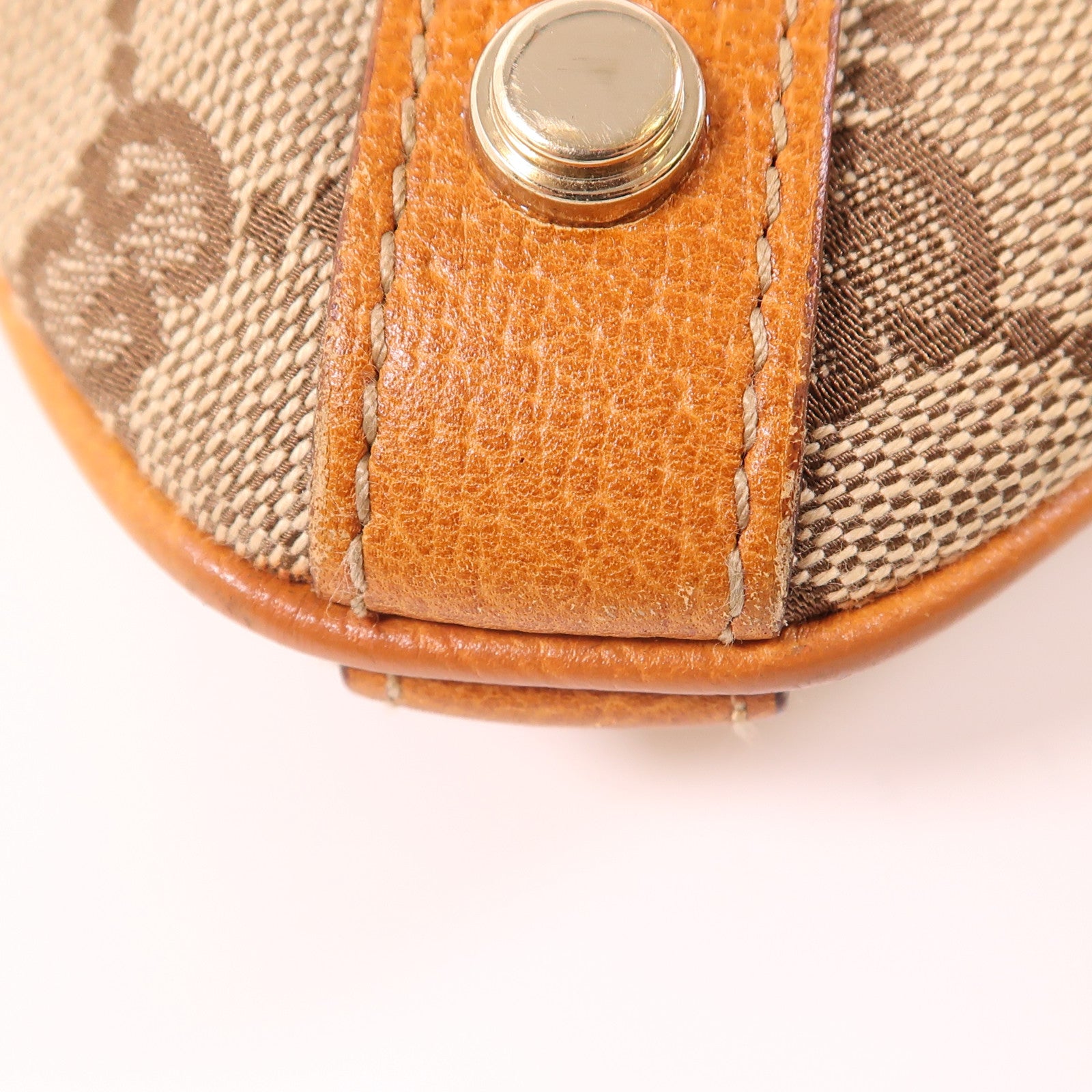 GUCCI GG GHW Shoulder Bag 131326 Canvas Brown