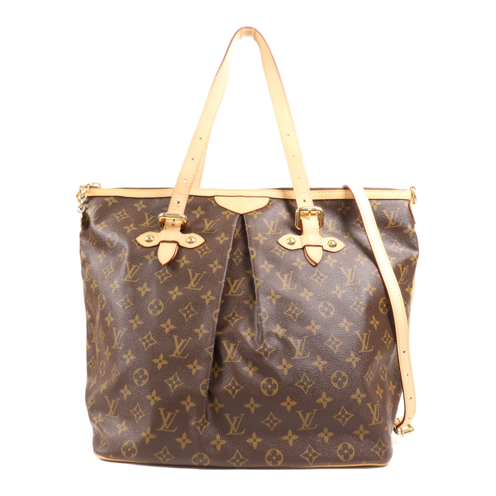 LOUIS VUITTON Monogram Palermo GM金扣手挽肩背兩用袋
