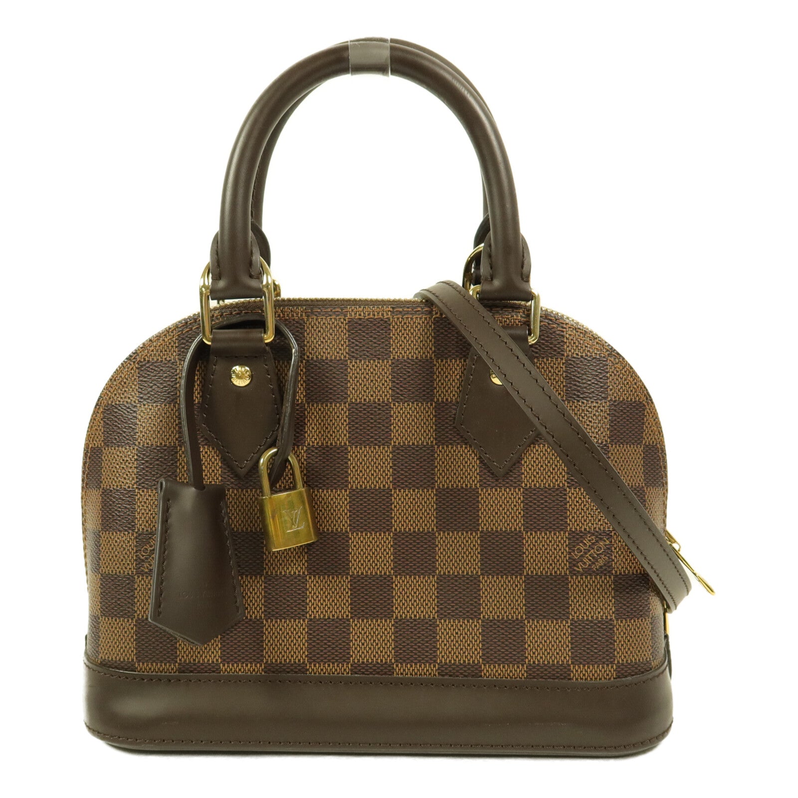 LOUIS VUITTON Damier Ebene Alma BB手挽肩背兩用袋