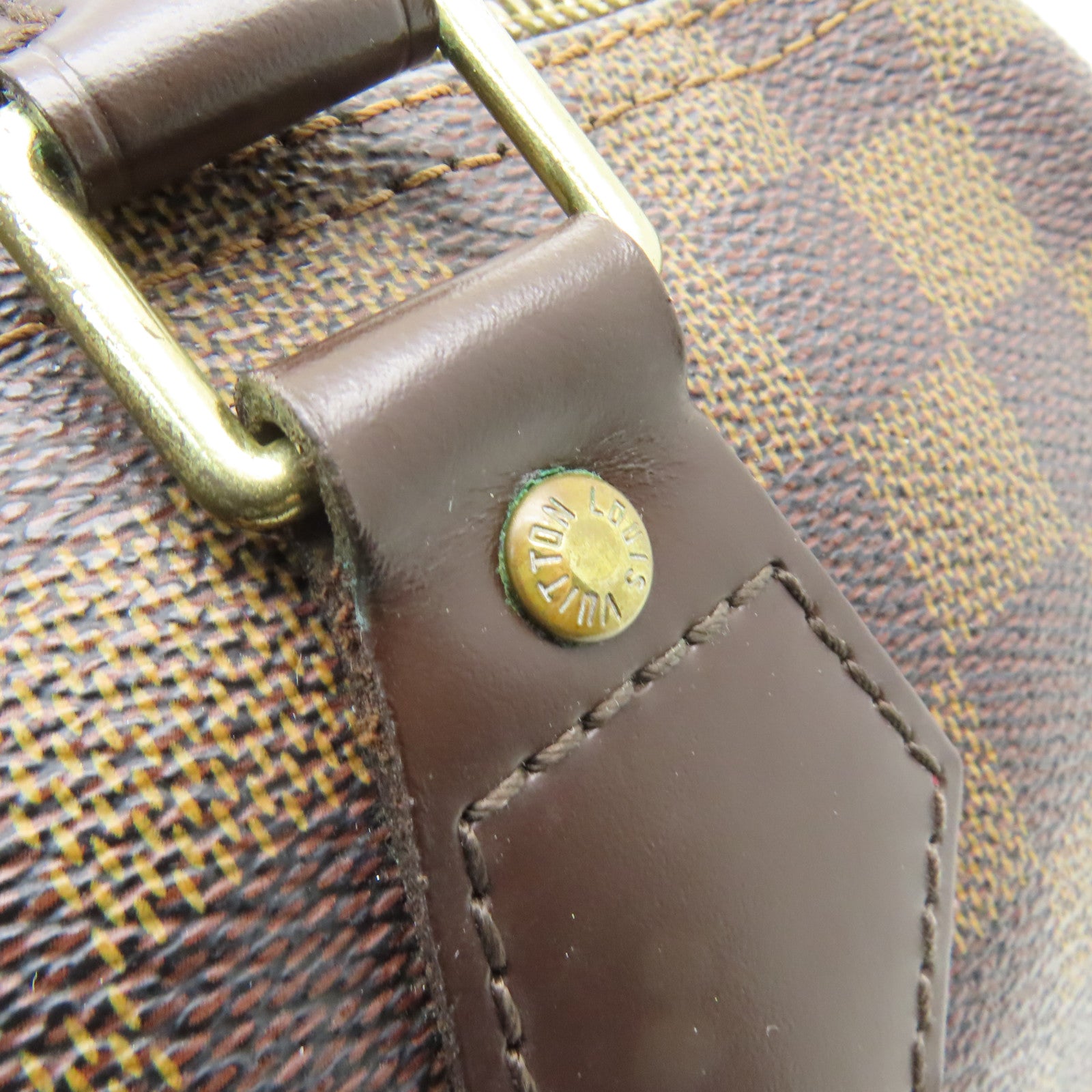 LOUIS VUITTON 【激減優惠】Damier Speedy 25金扣手挽袋啡色