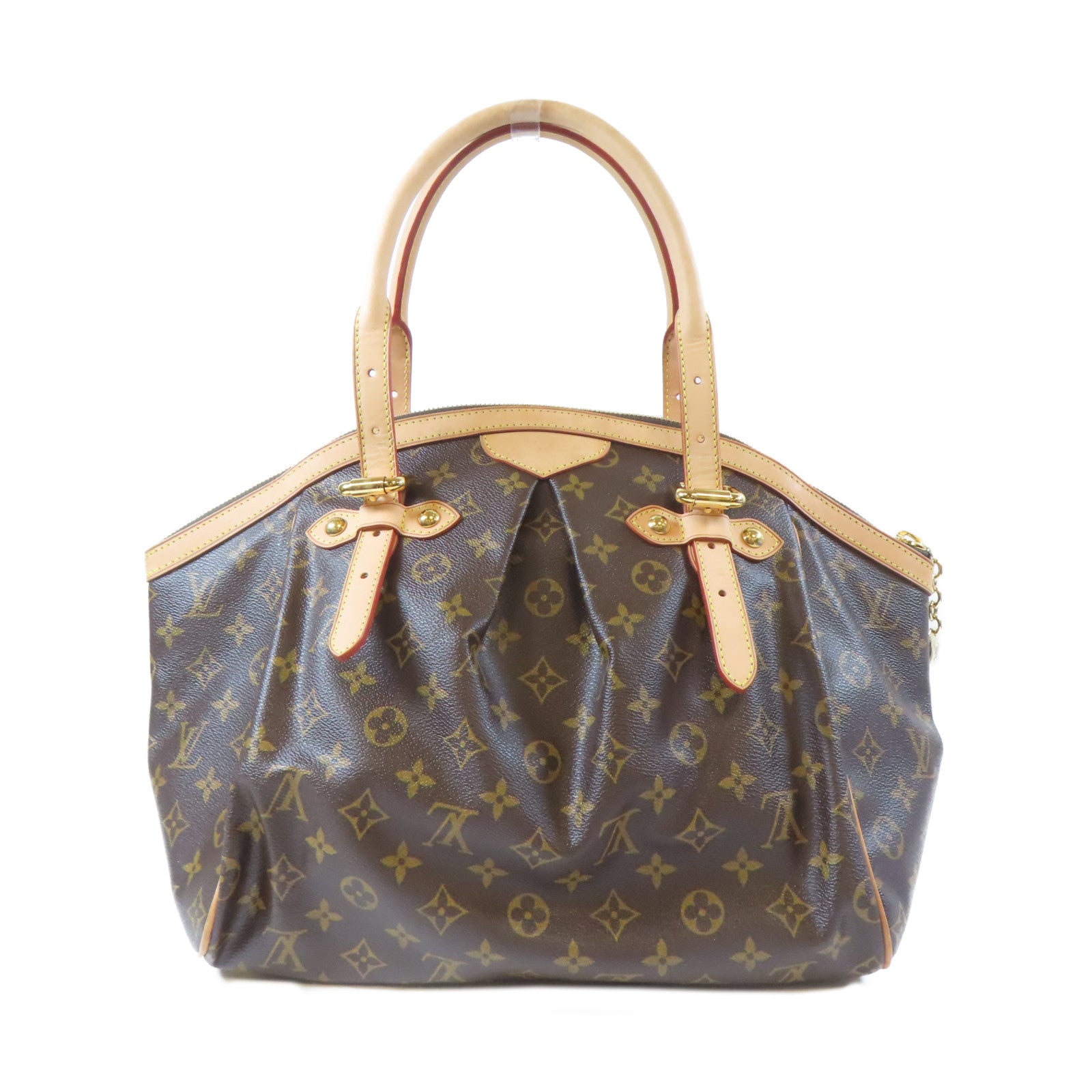 LOUIS VUITTON Monogram Tivoli GM金扣肩背袋啡色
