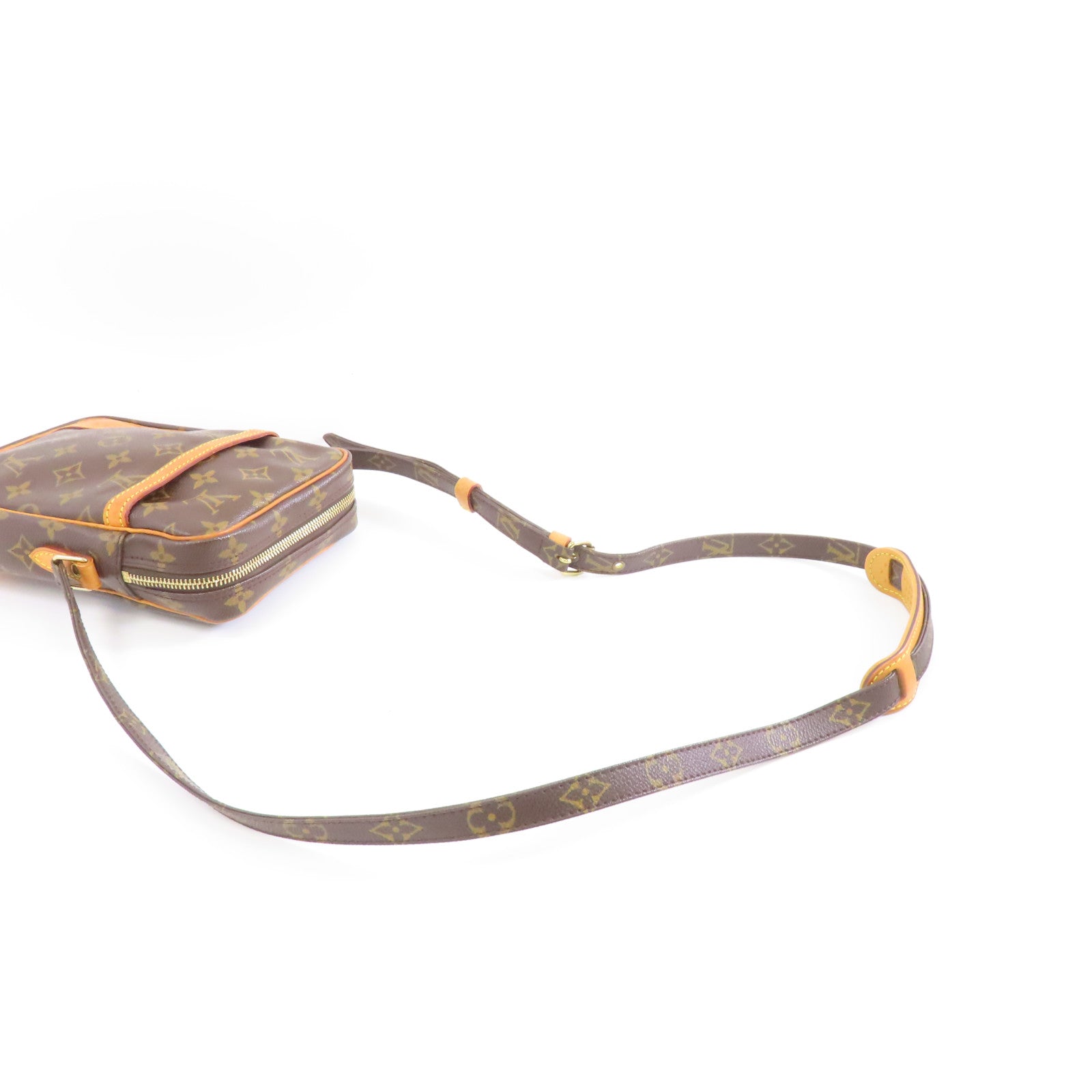 LOUIS VUITTON Monogram Danube金扣肩背袋啡色