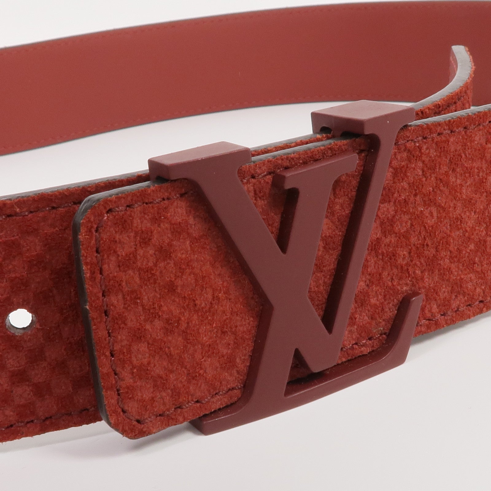 LOUIS VUITTON Suede Damier Belt皮帶