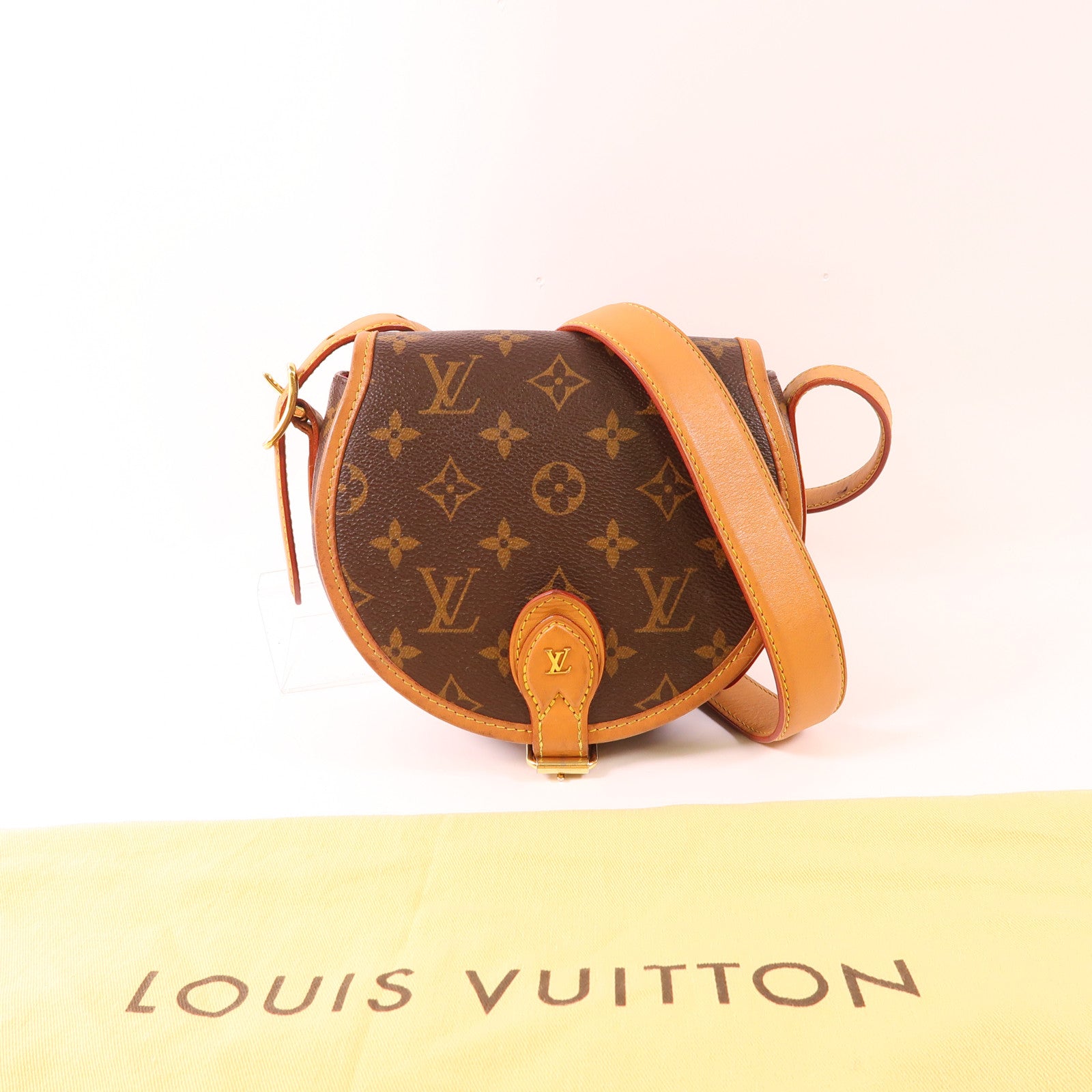 LOUIS VUITTON LV GHW Tambourin Shoulder Bag M44860 Monogram Brown