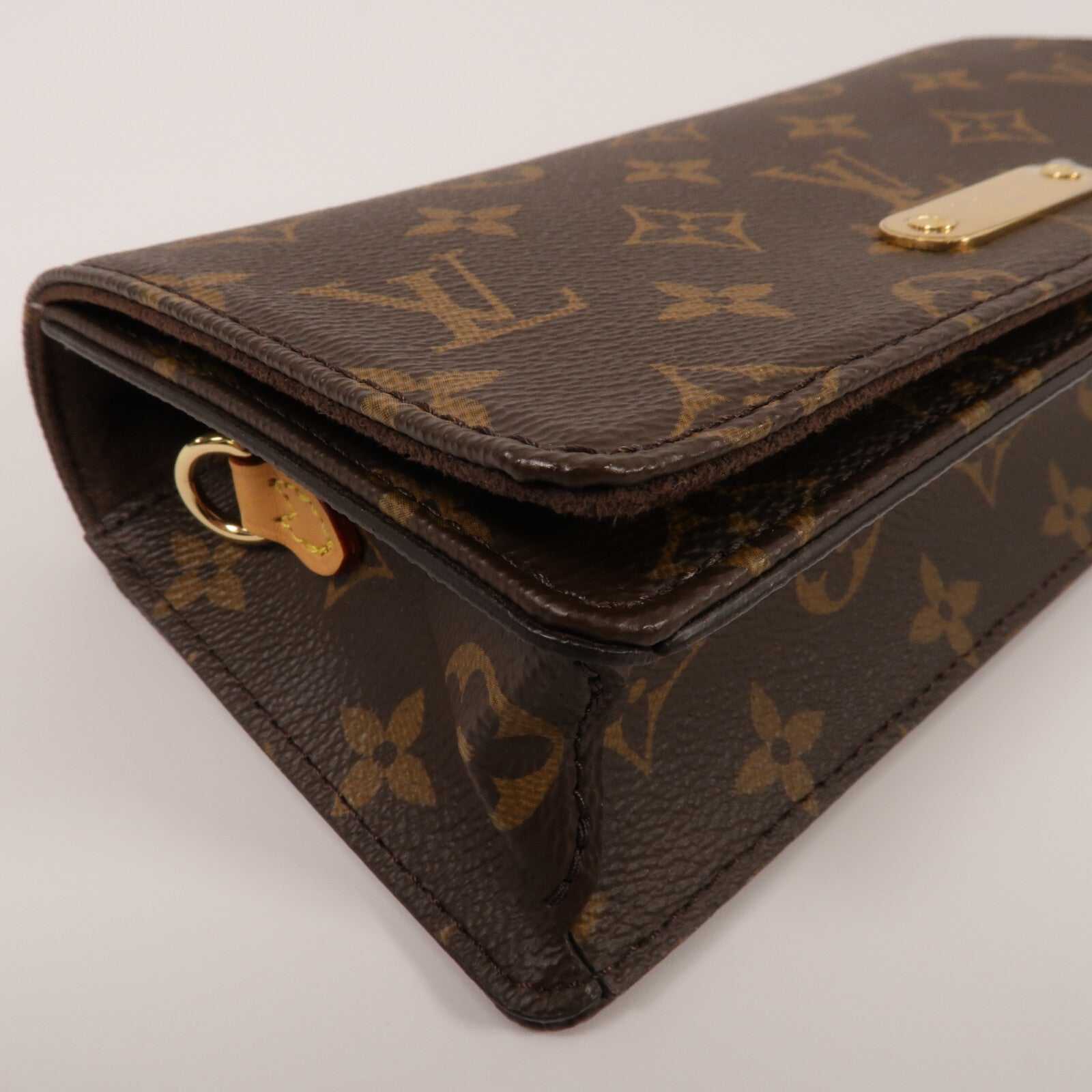LOUIS VUITTON Monogram Wallet On Chain Lily鏈帶肩背袋