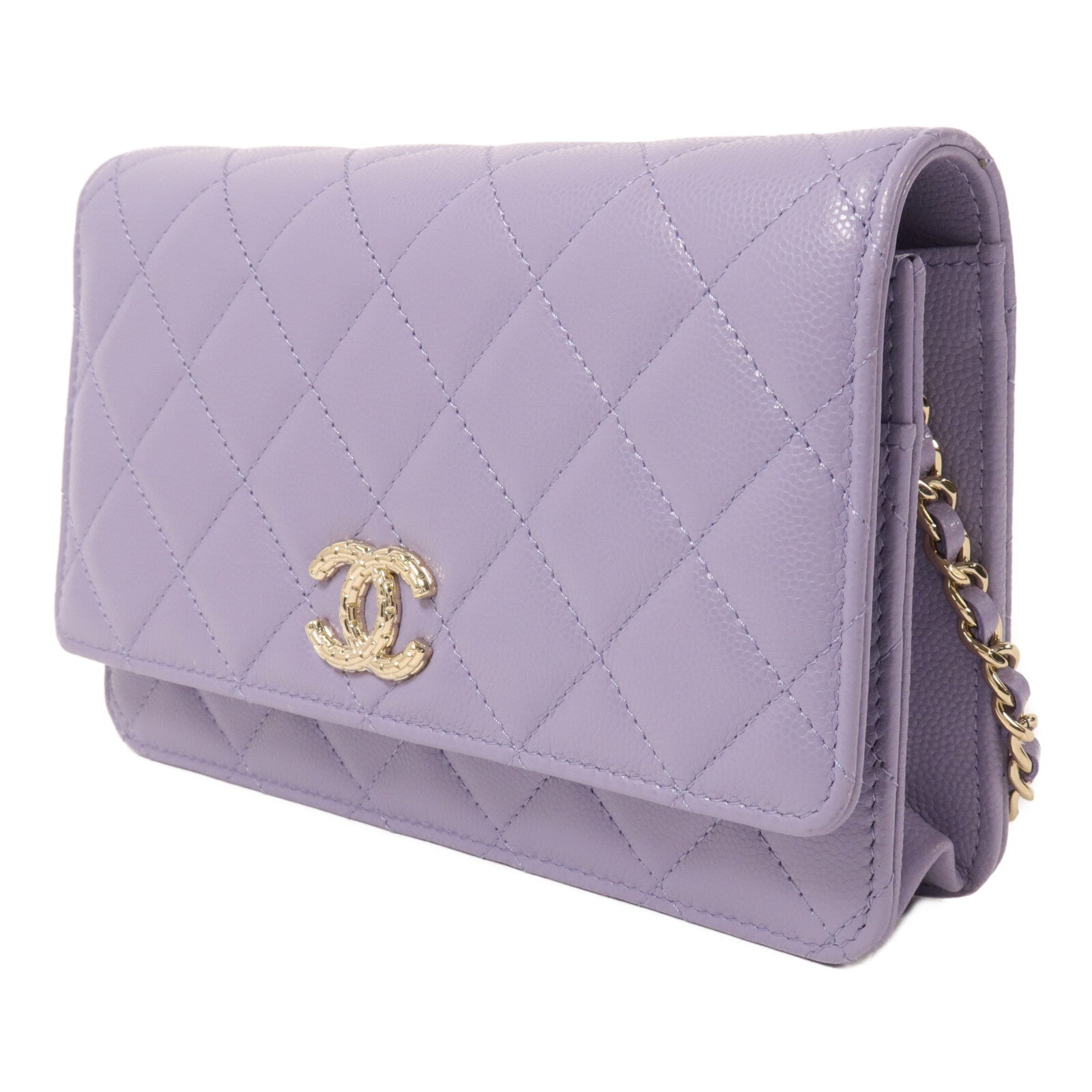 CHANEL 牛皮皮革Wallet On Chain鏈帶肩背袋