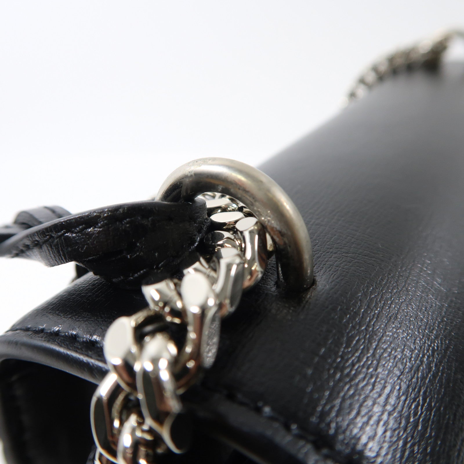 SAINT LAURENT【激減優惠】 牛皮皮革Sunset Medium銀扣鏈帶肩背袋