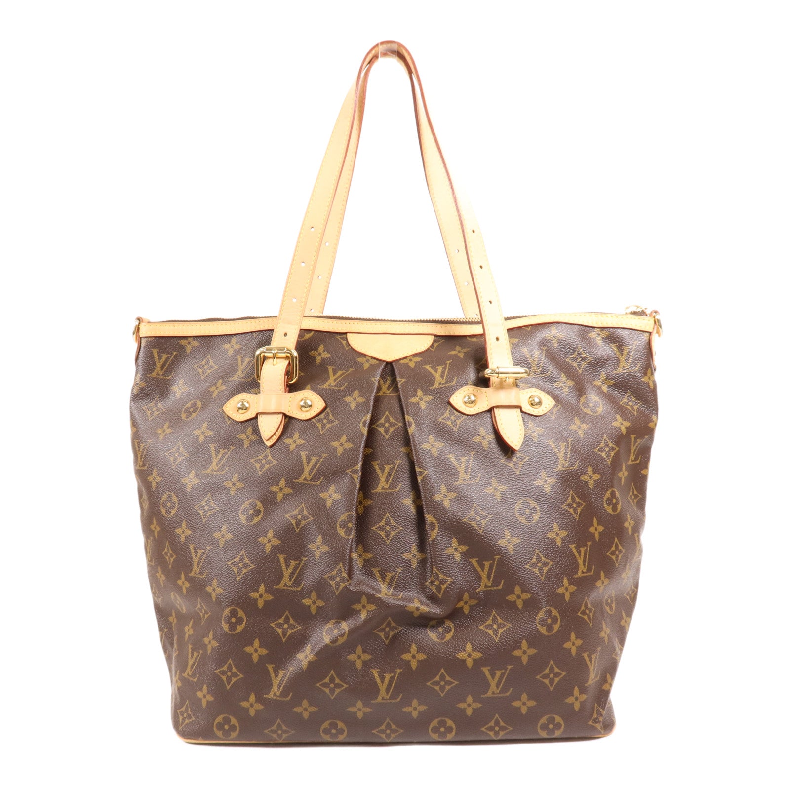 LOUIS VUITTON Monogram Palermo GM金扣手挽肩背兩用袋