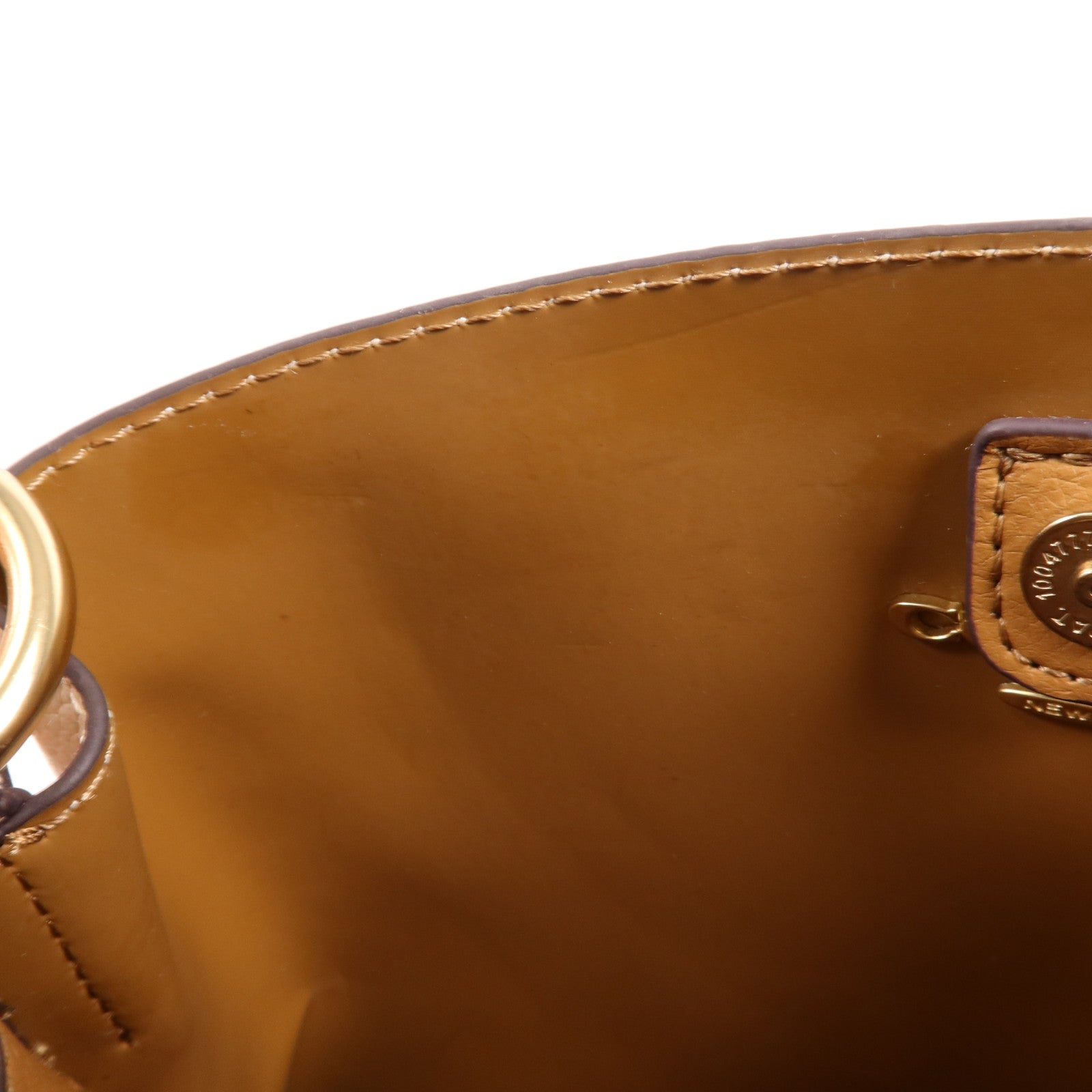 COACH 牛皮皮革2 Way Shoulder Bag金扣手挽肩背兩用袋