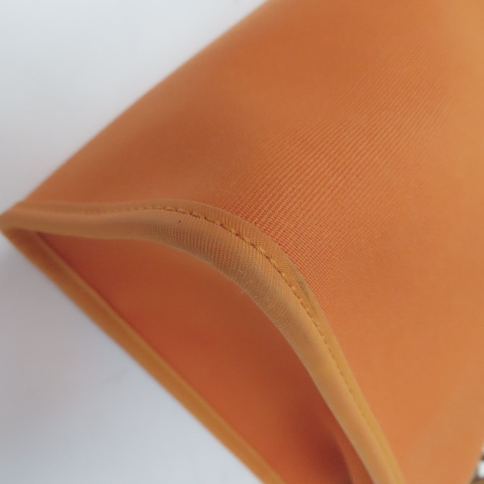 HERMES 帆布Herbag PM銀扣手挽肩背兩用袋橙色
