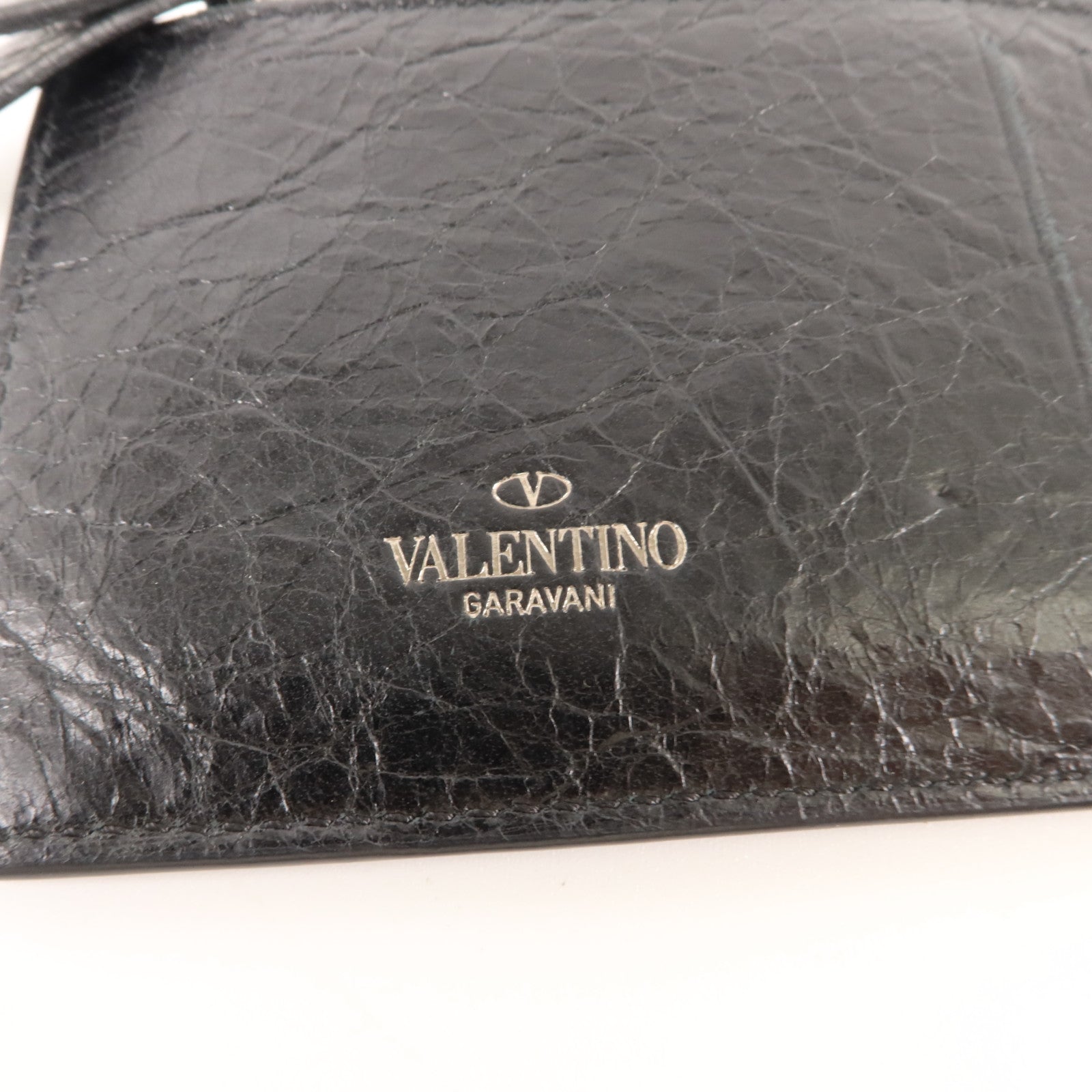 Valentino 牛皮皮革Rockstud Spike Card Case卡片套