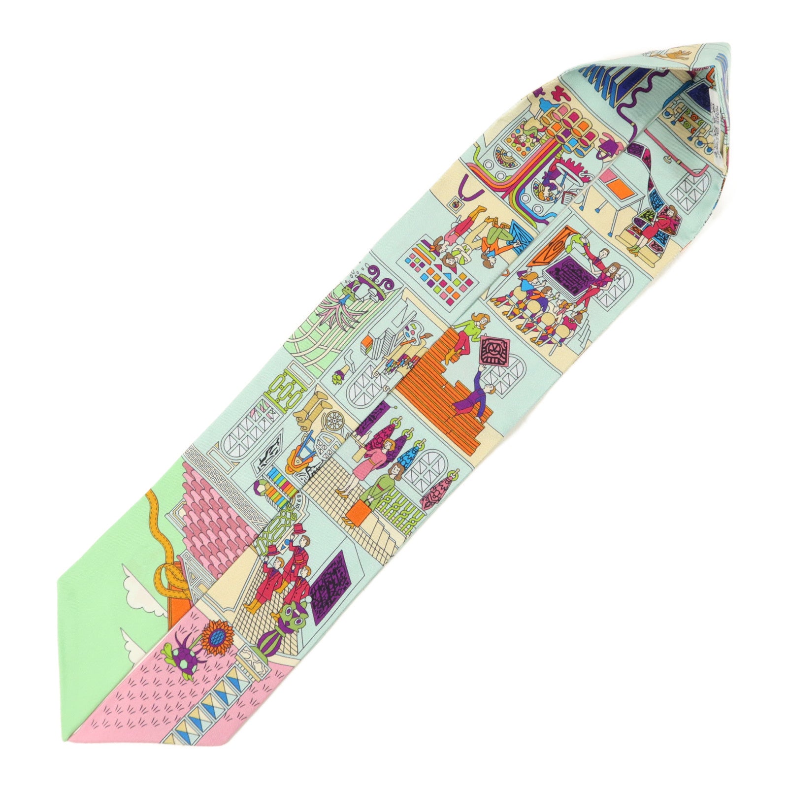 HERMES 絲質Twilly絲巾