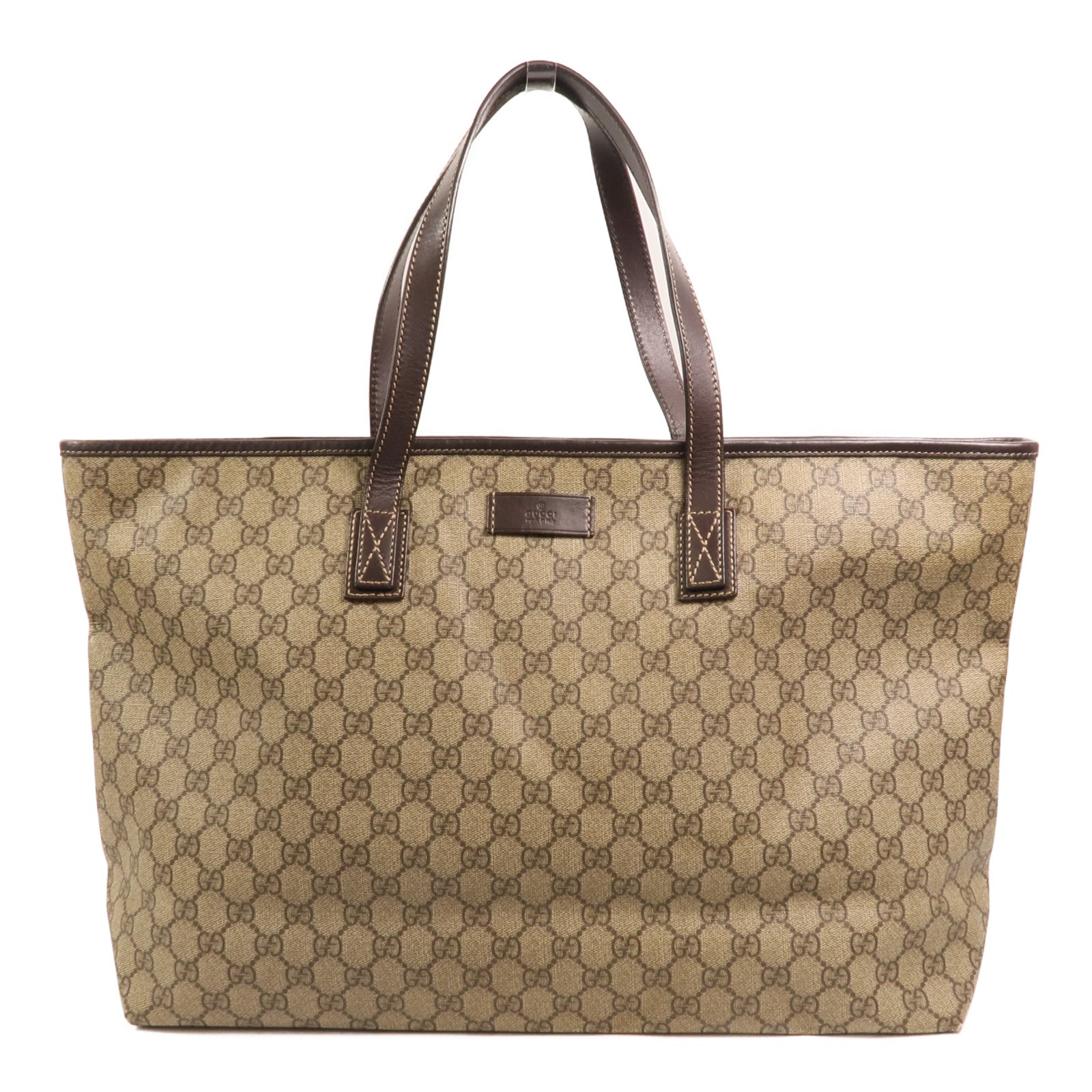 GUCCI 塗層帆布Shoulder Bag銀扣肩背袋