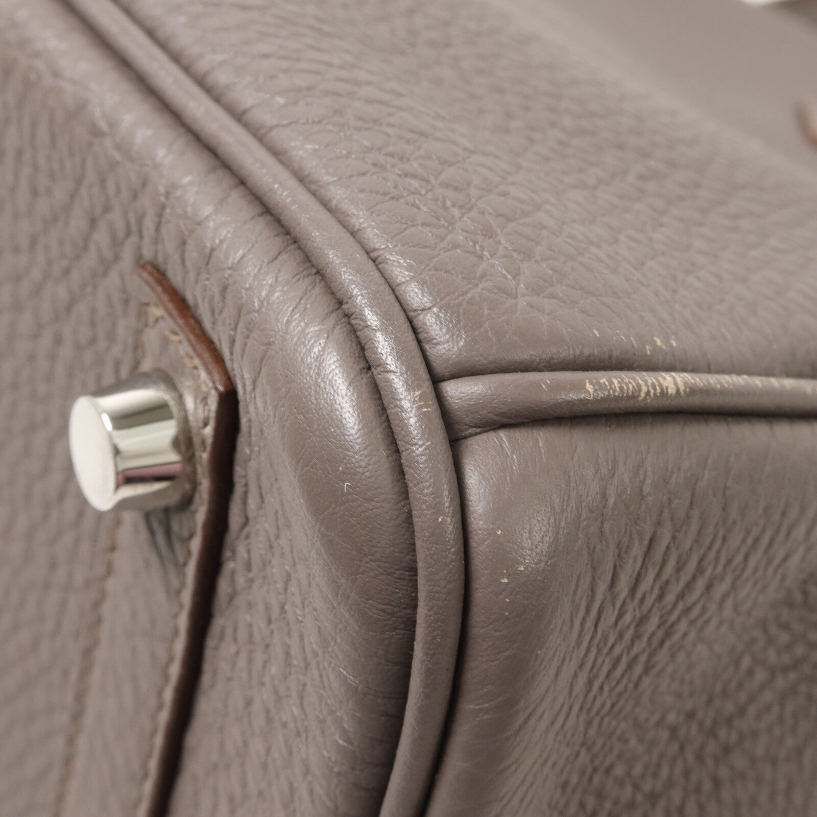 HERMES Togo皮革Birkin 30手挽袋Etain