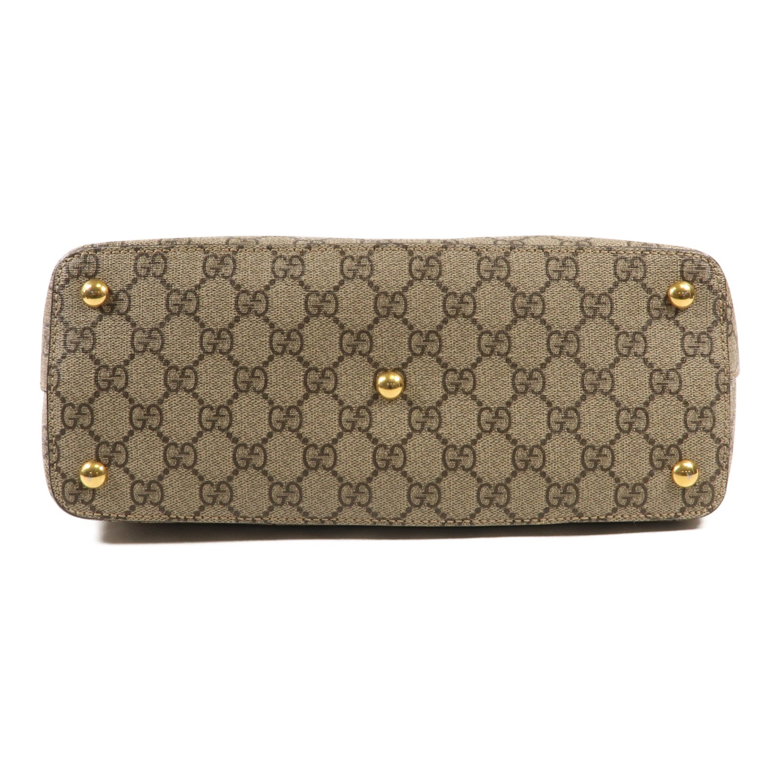 GUCCI 塗層帆布Tote Bag金扣手挽袋