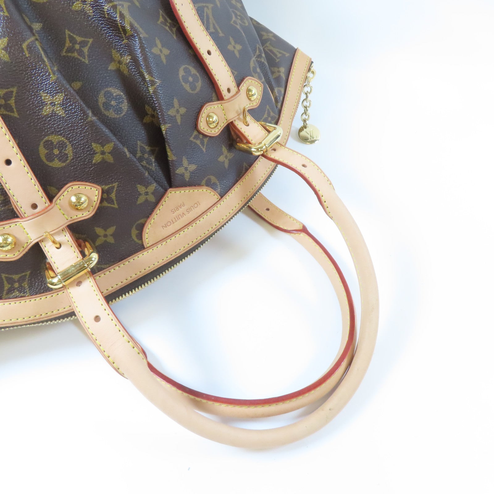 LOUIS VUITTON Monogram Tivoli GM金扣肩背袋啡色