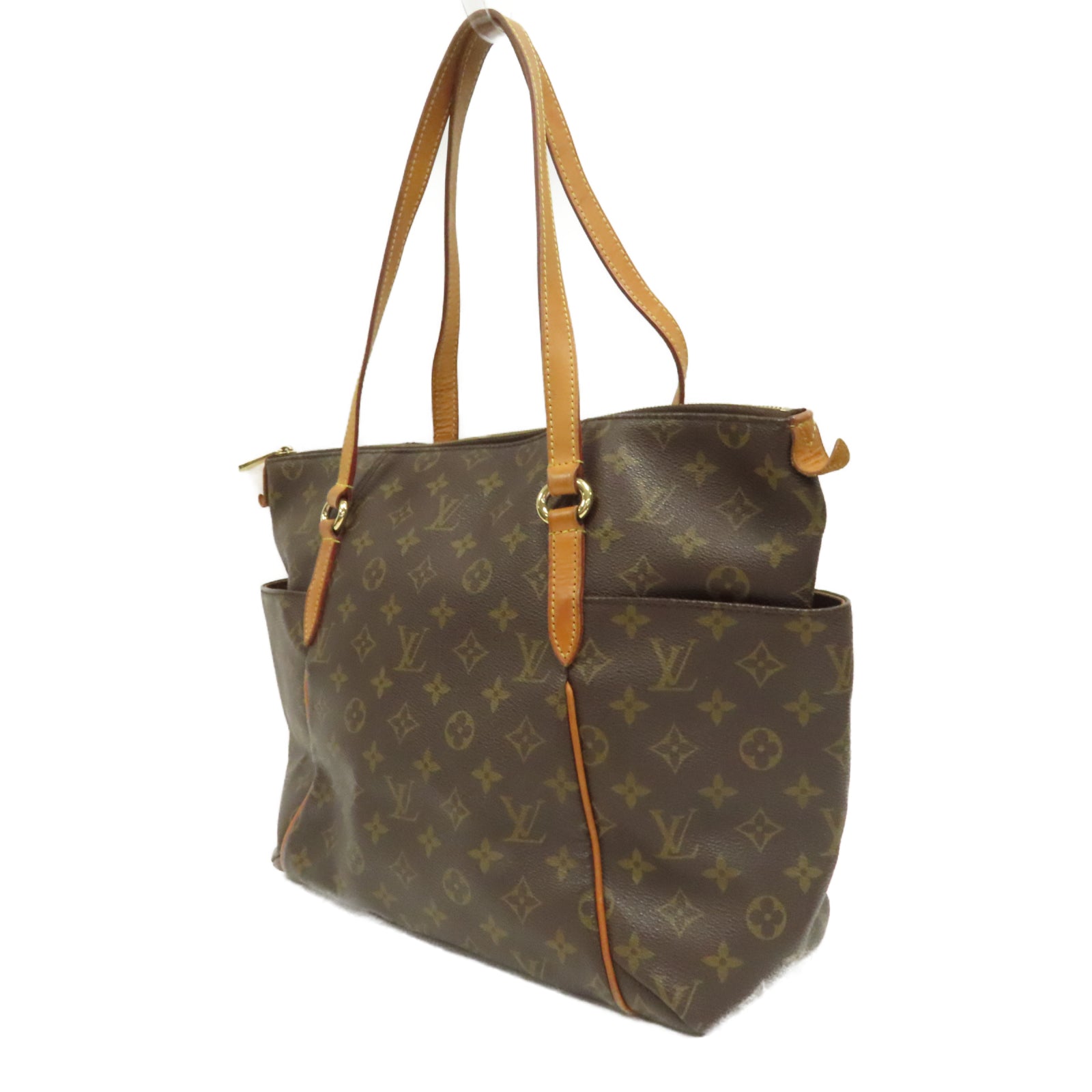 LOUIS VUITTON Monogram Totally MM金扣肩背袋啡色