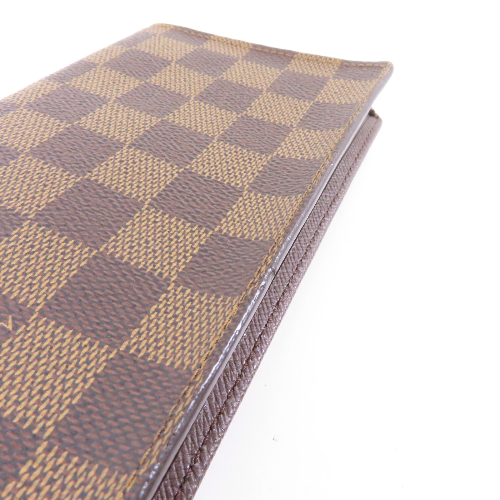 LOUIS VUITTON Damier Porte Cartes Credit長錢包啡色