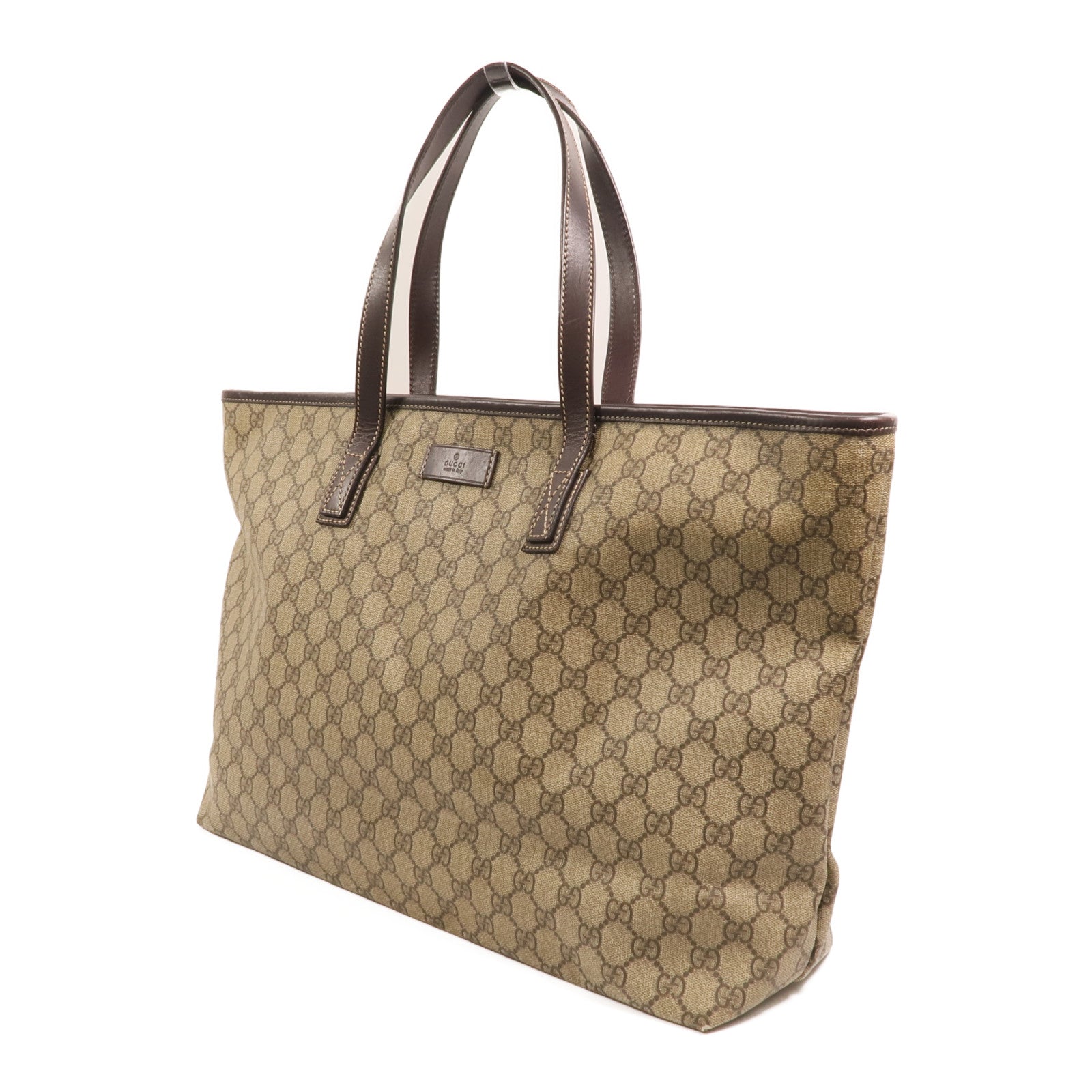 GUCCI 塗層帆布Shoulder Bag銀扣肩背袋