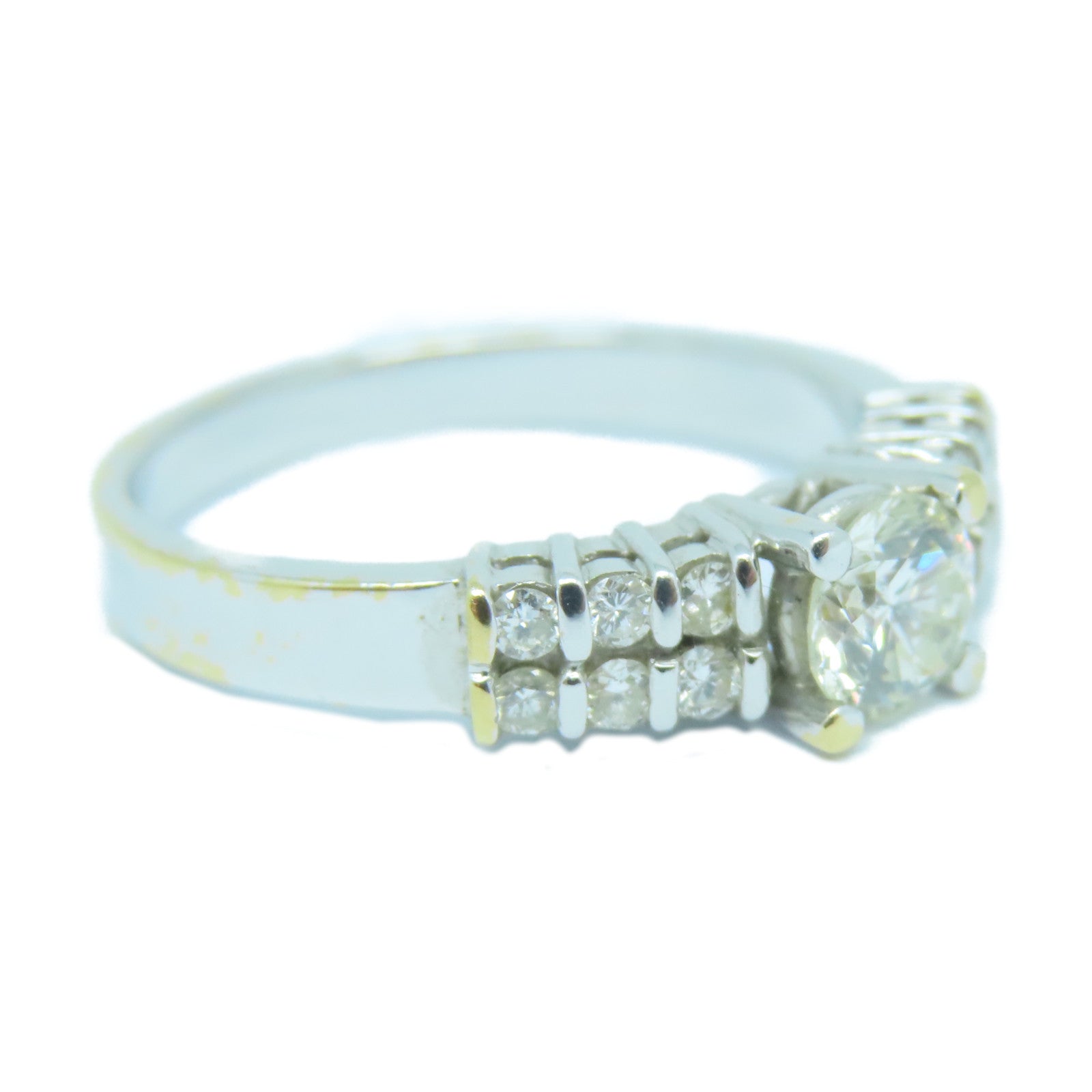 JEWELRY **【激減優惠】18K白金Diamond Ring鑽石戒指US#5.75