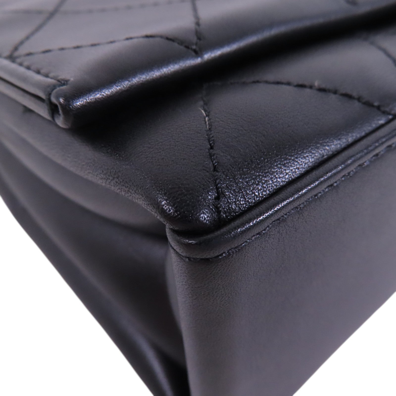 CHANEL 牛皮皮革Chain Shoulder Bag金扣鏈帶肩背袋