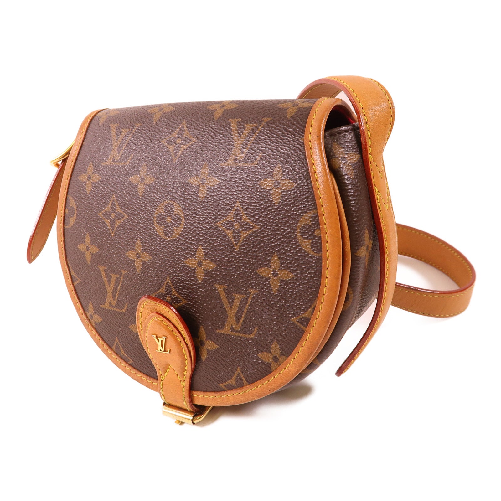 LOUIS VUITTON LV GHW Tambourin Shoulder Bag M44860 Monogram Brown