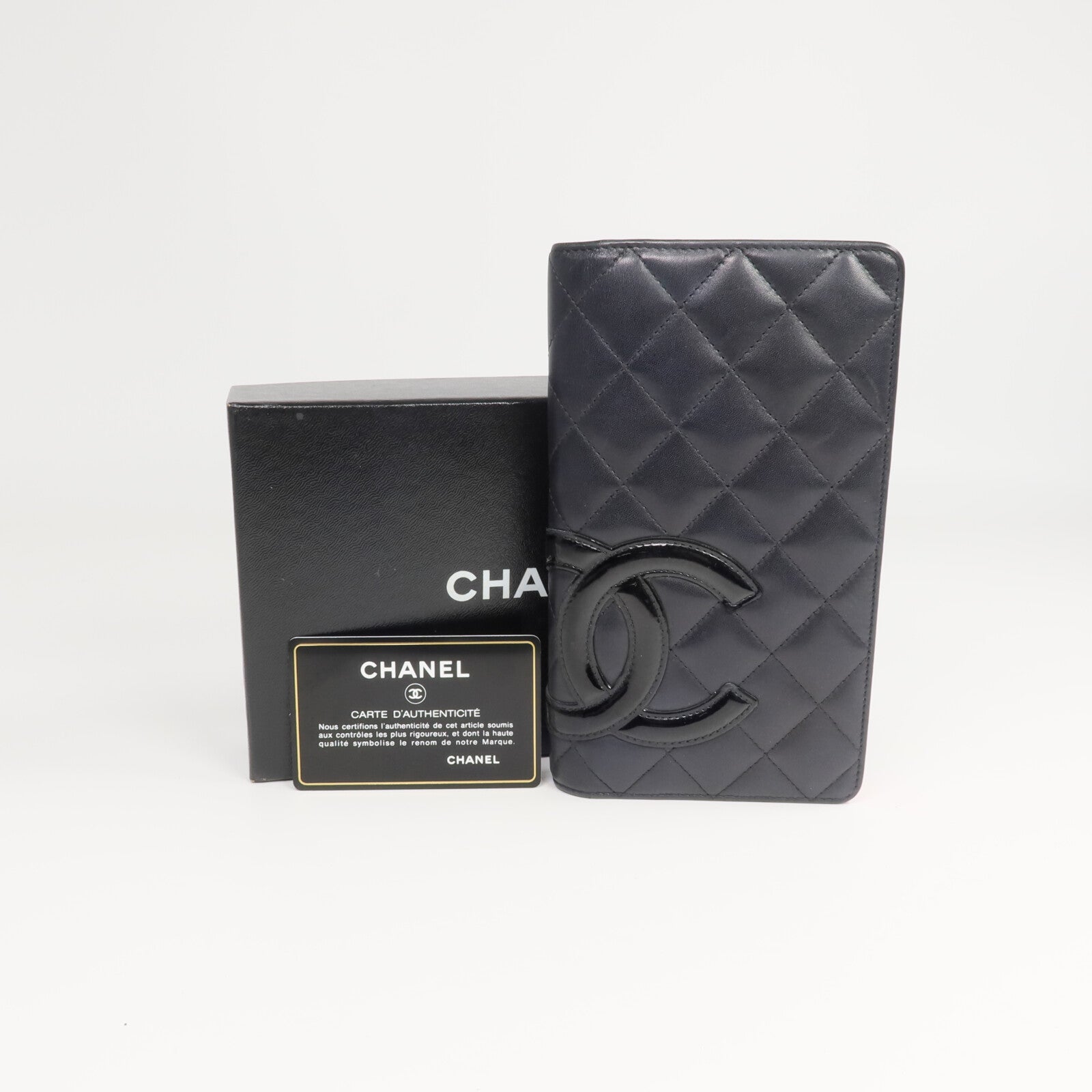 CHANEL 牛皮皮革Cambon Long Wallet長錢包