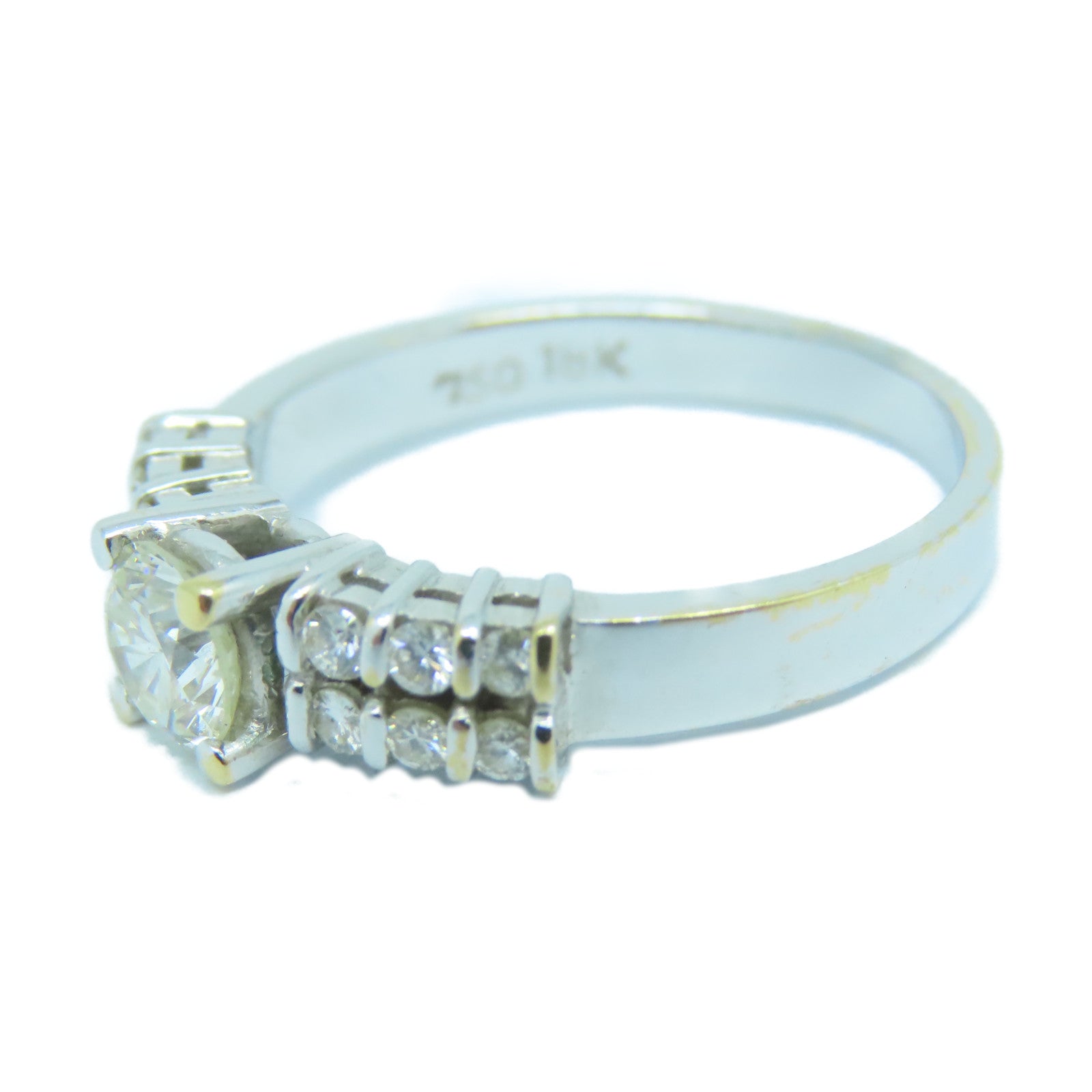 JEWELRY **【激減優惠】18K白金Diamond Ring鑽石戒指US#5.75