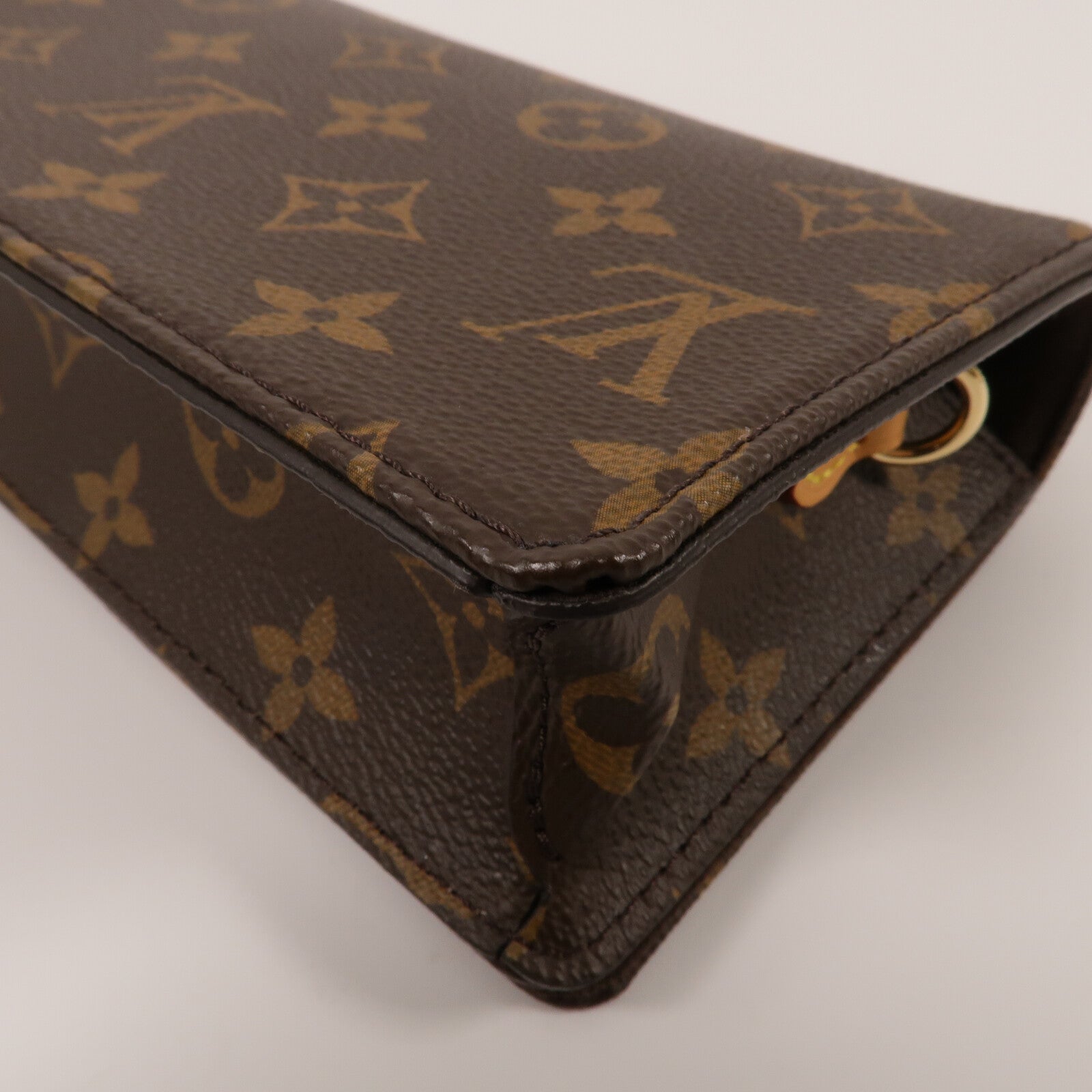 LOUIS VUITTON Monogram Wallet On Chain Lily鏈帶肩背袋