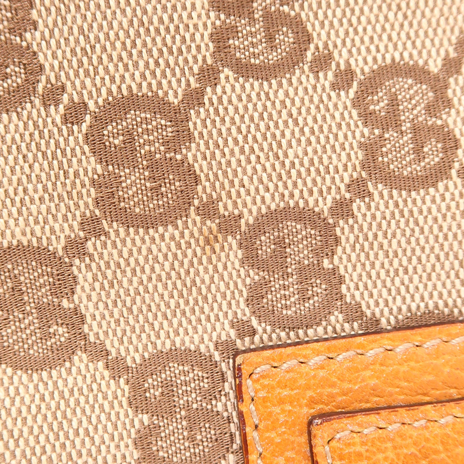 GUCCI GG GHW Shoulder Bag 131326 Canvas Brown