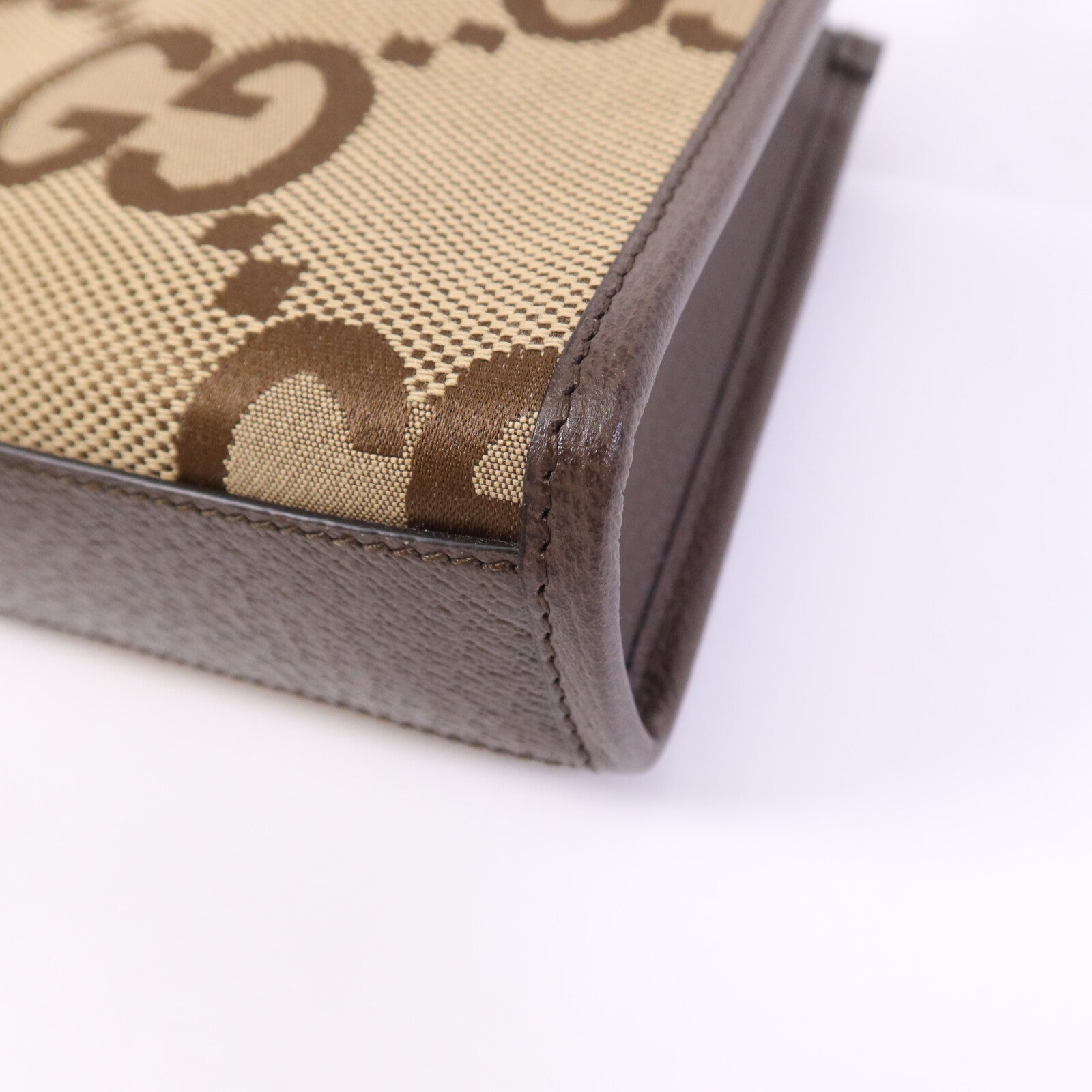 GUCCI 帆布Jumbo GG金扣手挽肩背兩用袋