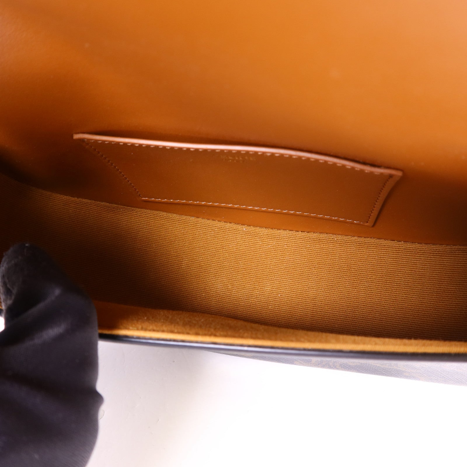 CELINE 塗層帆布Clutch On Strap Bag金扣手挽肩背兩用袋