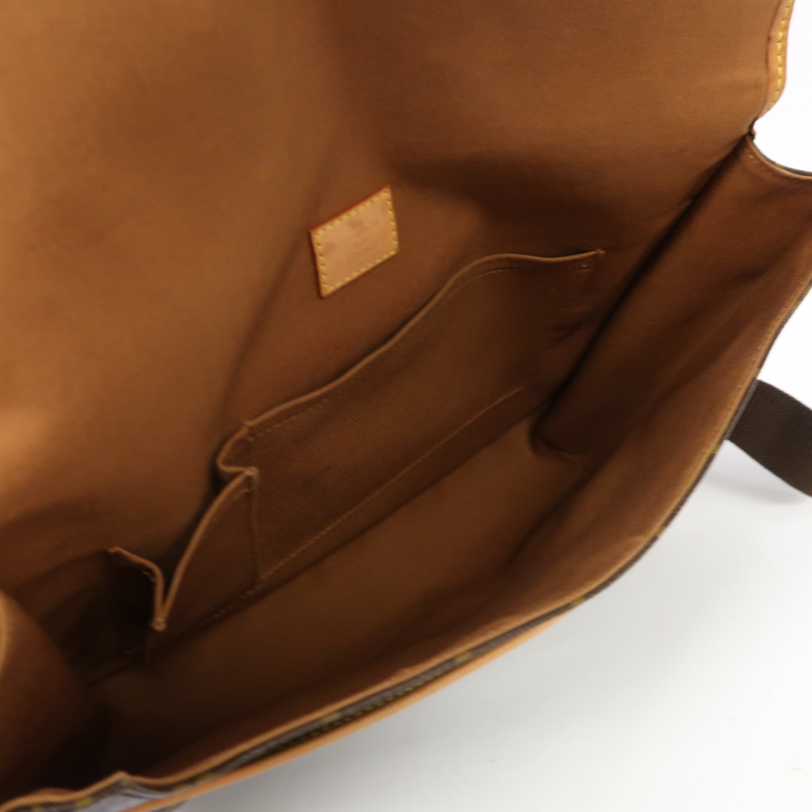 LOUIS VUITTON Monogram Bosphore GM金扣肩背袋啡色