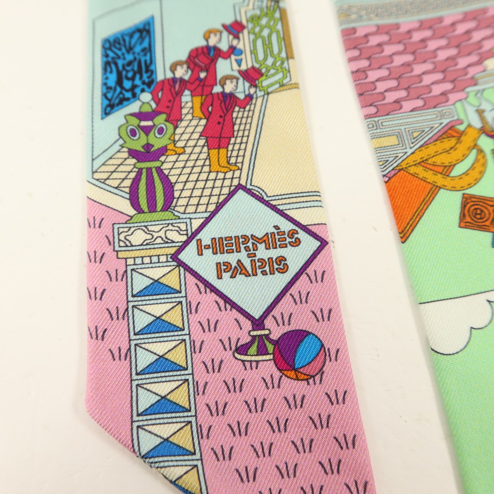 HERMES 絲質Twilly絲巾