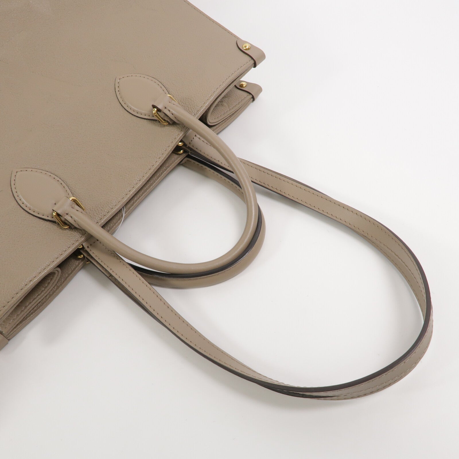 LOUIS VUITTON Monogram Empreinte On The Go MM手挽肩背兩用袋