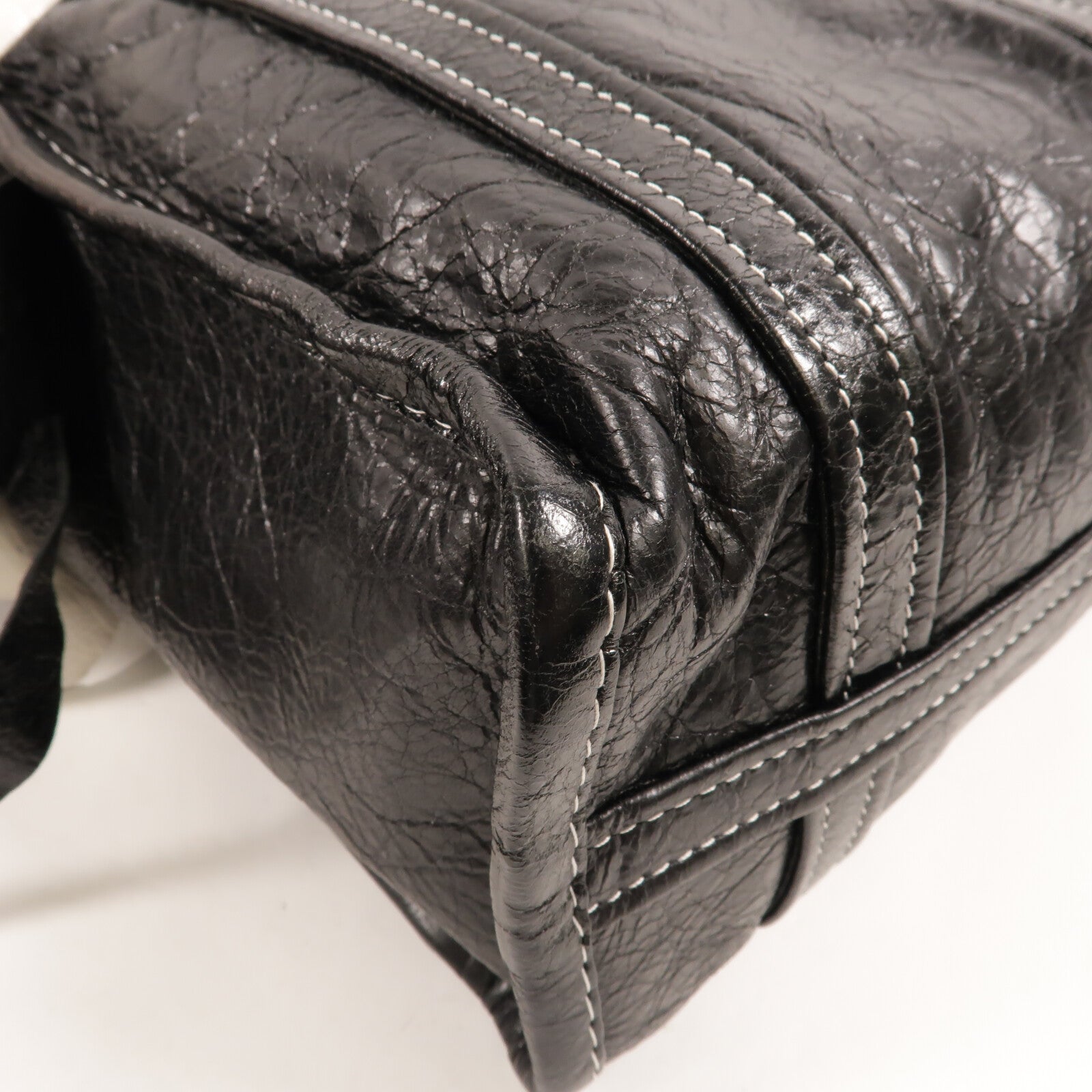 BALENCIAGA 牛皮皮革Bazar Shopping XS手挽肩背兩用袋