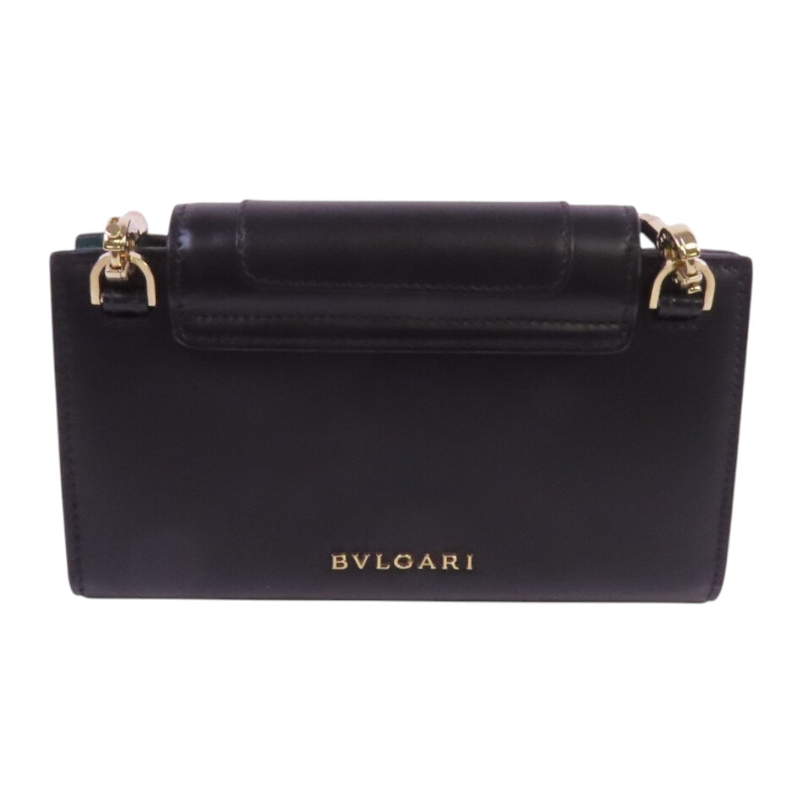BVLGARI 牛皮皮革Chain Shoulder Bag金扣鏈帶肩背袋