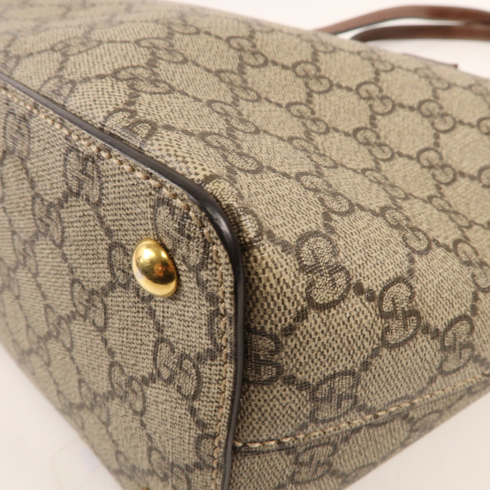 GUCCI 塗層帆布Tote Bag金扣手挽袋
